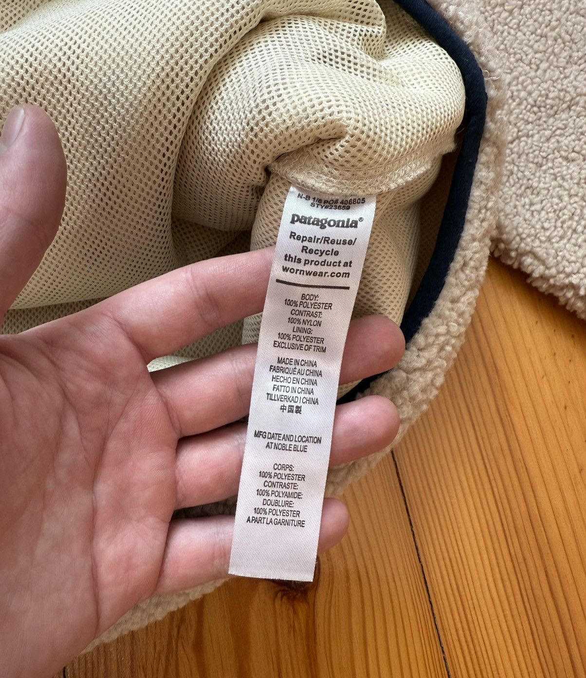 Patagonia Patagonia Fleece Full Zip Up Men’s Beige Gorpcore Jacket Size US L / EU 52-54 / 3 - 7 Thumbnail