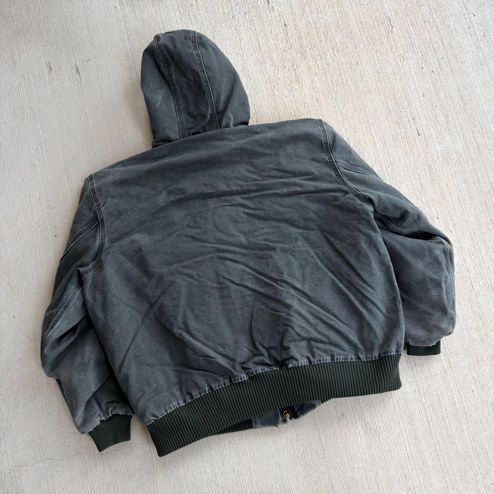 Carhartt × Vintage Carhartt J130 MOS green hooded work wear jacket Size US XL / EU 56 / 4 - 3 Thumbnail