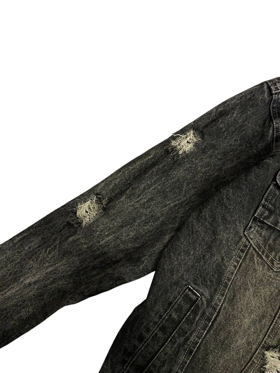 If Six Was Nine Washed Distressed Black Vintage Style Button Up Long Sleeve Size US M / EU 48-50 / 2 - 5 Thumbnail