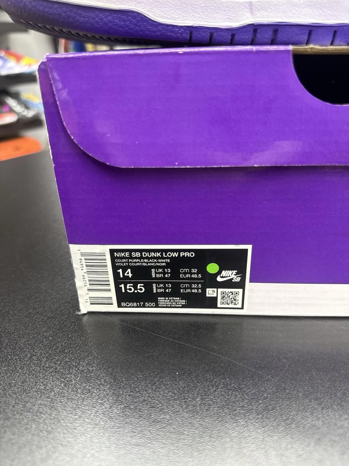 Nike Size 14 - Nike SB Dunk Low Court Purple 2023 Size US 14 / EU 47 - 12 Thumbnail