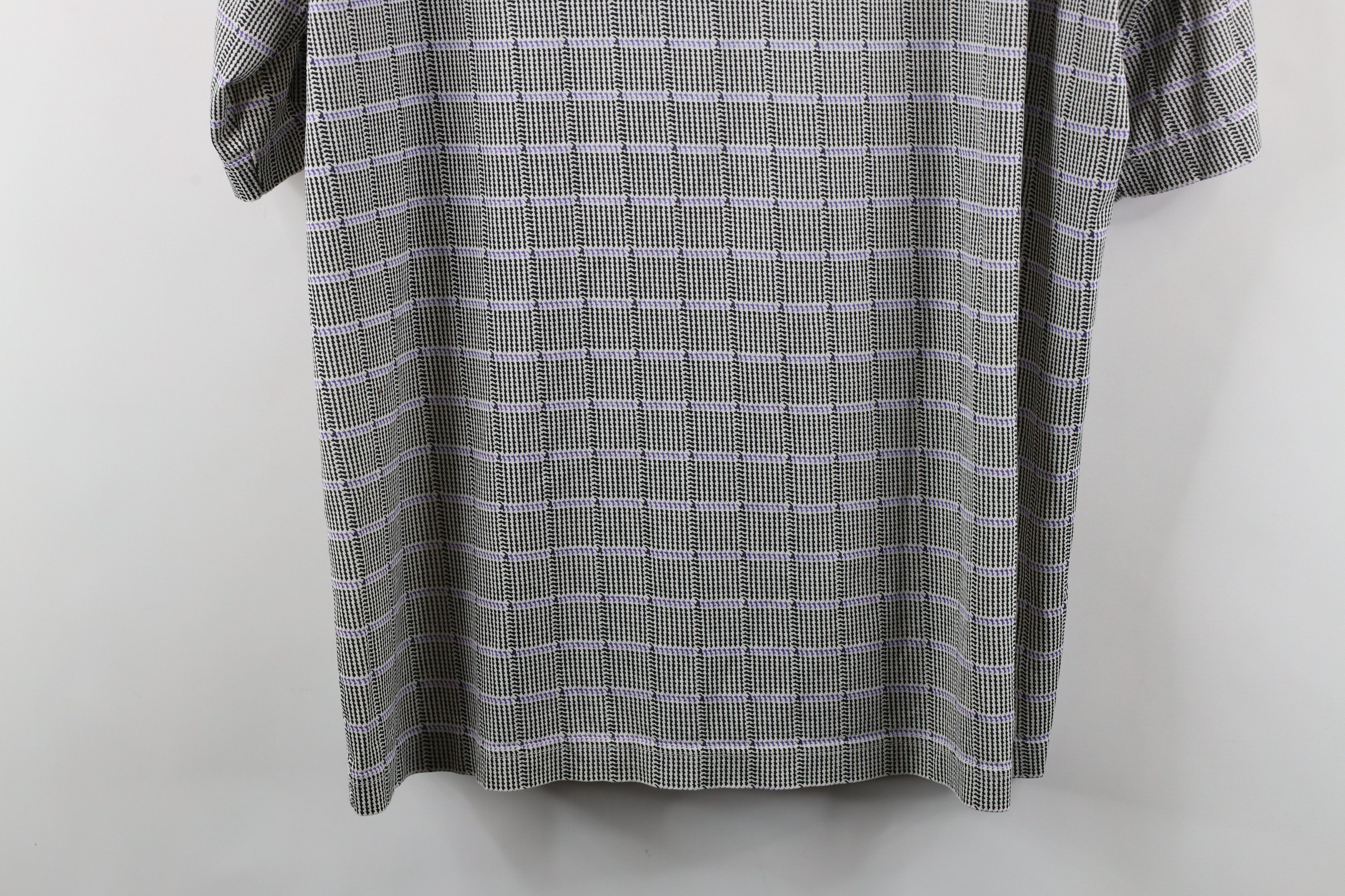 Vintage Vintage 90s Streetwear Houndstooth Checkered Golf Polo Shirt Size US M / EU 48-50 / 2 - 14 Thumbnail