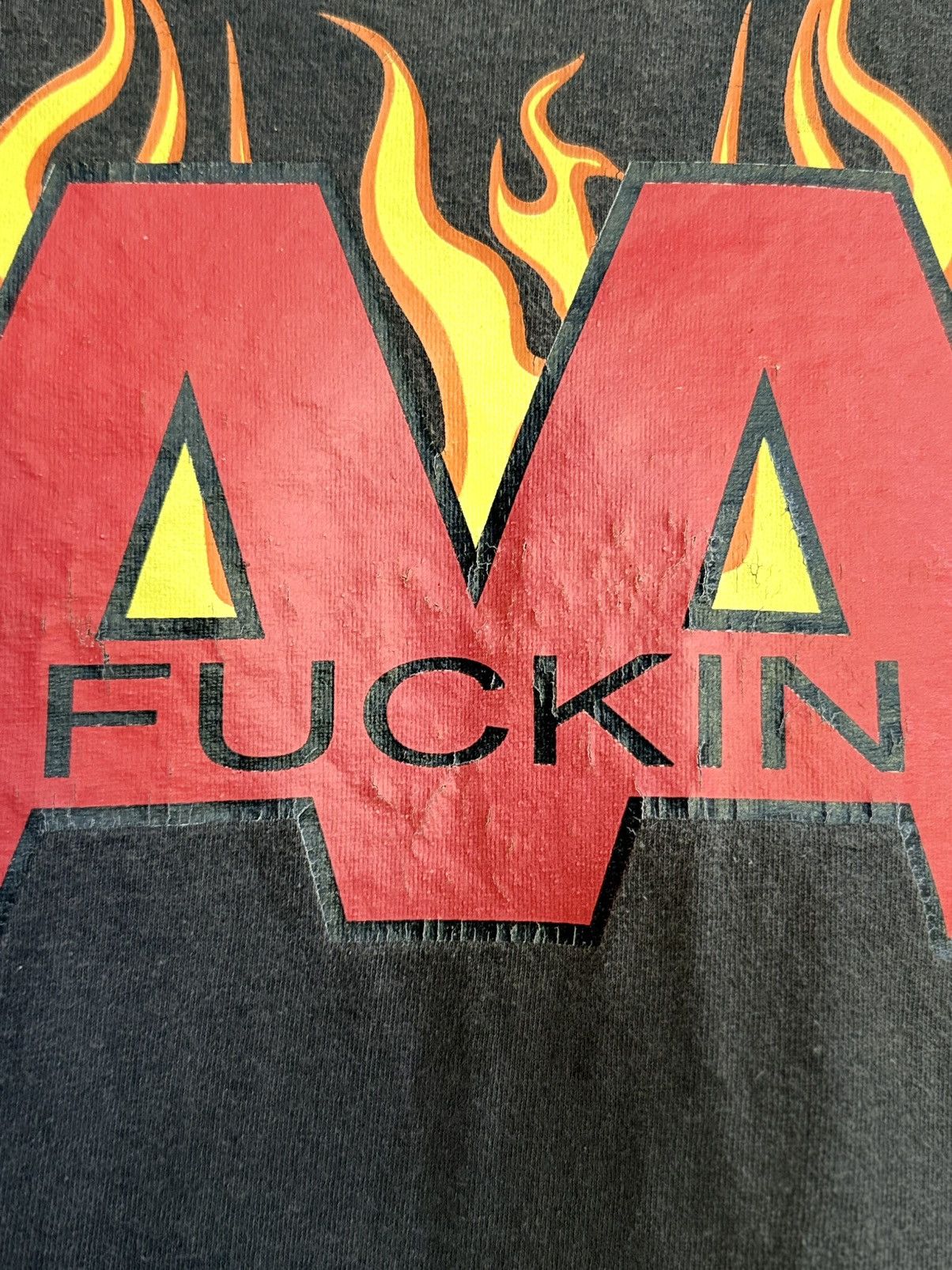 Hook-Ups 🔥Thrashed Vintage Double A FUCKIN Flame Skateboard Hip Hop Size US XXL / EU 58 / 5 - 3 Thumbnail