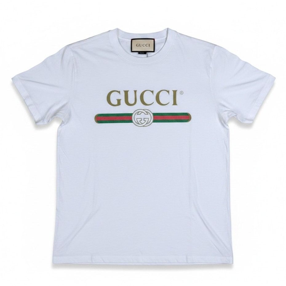 Gucci Gucci White Washed XXS Cotton Jersey Oversize T-Shirt Size M / US 6-8 / IT 42-44 - 1 Thumbnail