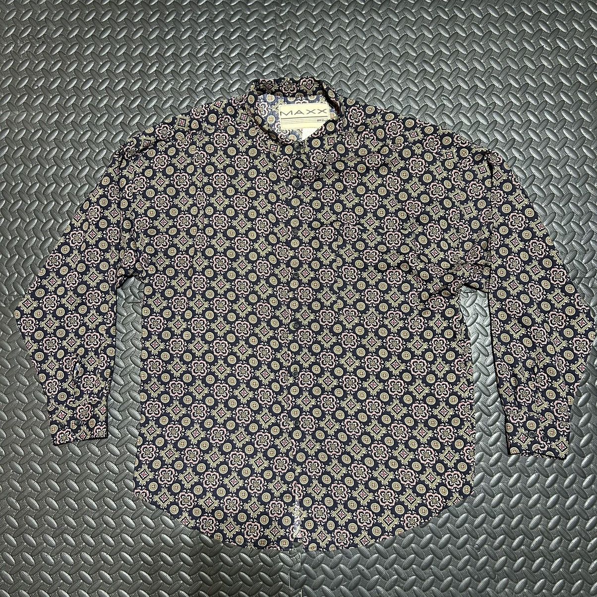 Vintage Vintage MAXX FM Shirt Mens Large Geometric Abstract Rayon Size US L / EU 52-54 / 3 - 1 Thumbnail
