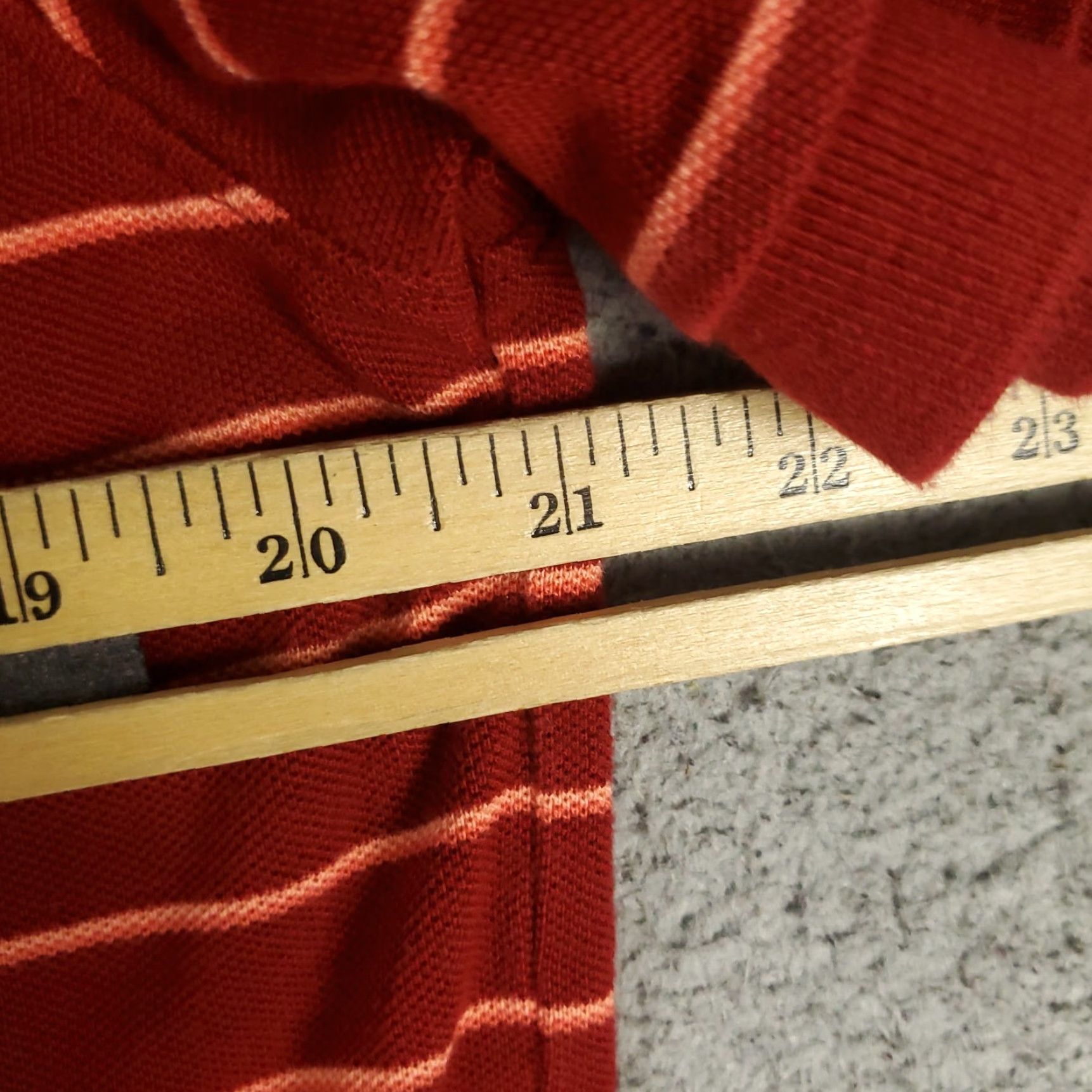 UNTUCKit UNTUCKit Polo Shirt Mens Size Large Red Striped Golf Casual Short Sleeve Size US L / EU 52-54 / 3 - 5 Thumbnail