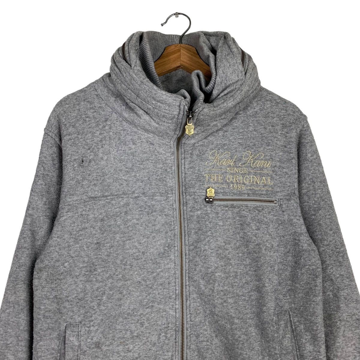 Karl Kani KARL KANI Big Logo Hooded Zipper Sweater Jacket #0148-C8 Size US M / EU 48-50 / 2 - 3 Thumbnail
