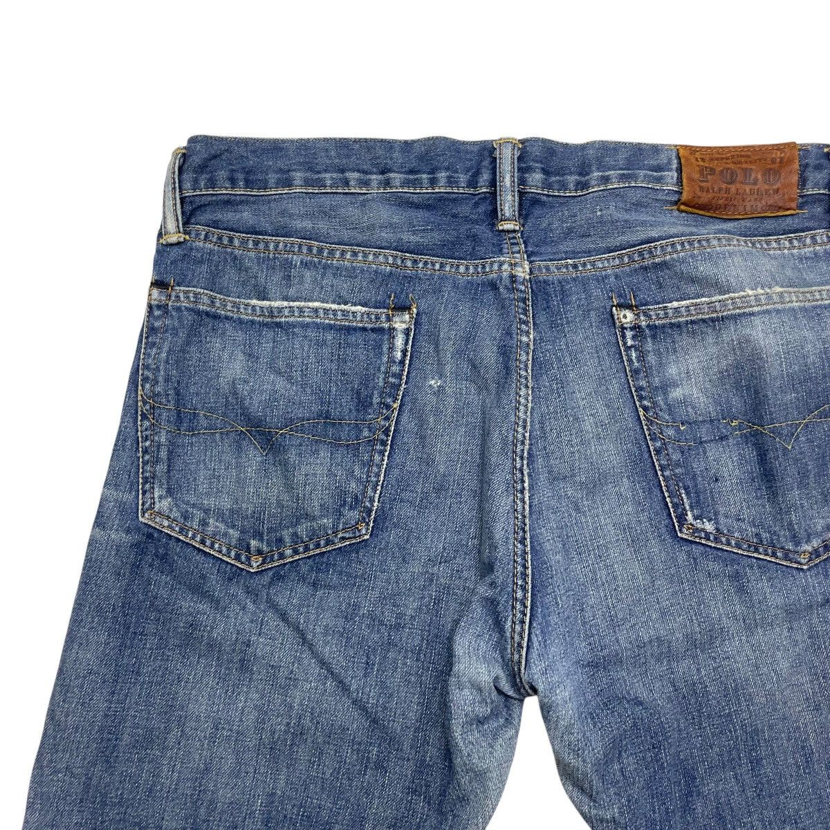Polo Ralph Lauren × Ralph Lauren × Vintage Vintage Distressed Polo Ralph Lauren Size US 37 - 8 Thumbnail