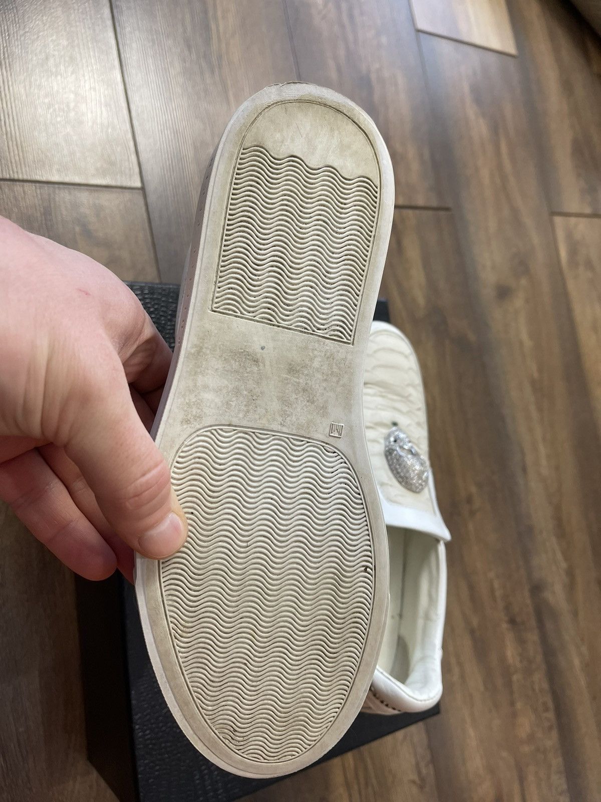 Philipp Plein Philipp Plein Skull Slip-On Sneakers EU38 White Size US 7 / IT 37 - 10 Thumbnail