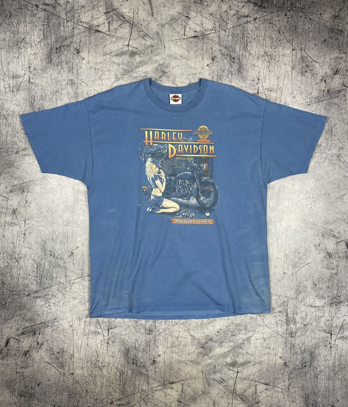 Harley Davidson × Vintage Vintage Harley Davidson 2005 Biker Tee T Shirt Size US XXL / EU 58 / 5 - 2 Thumbnail
