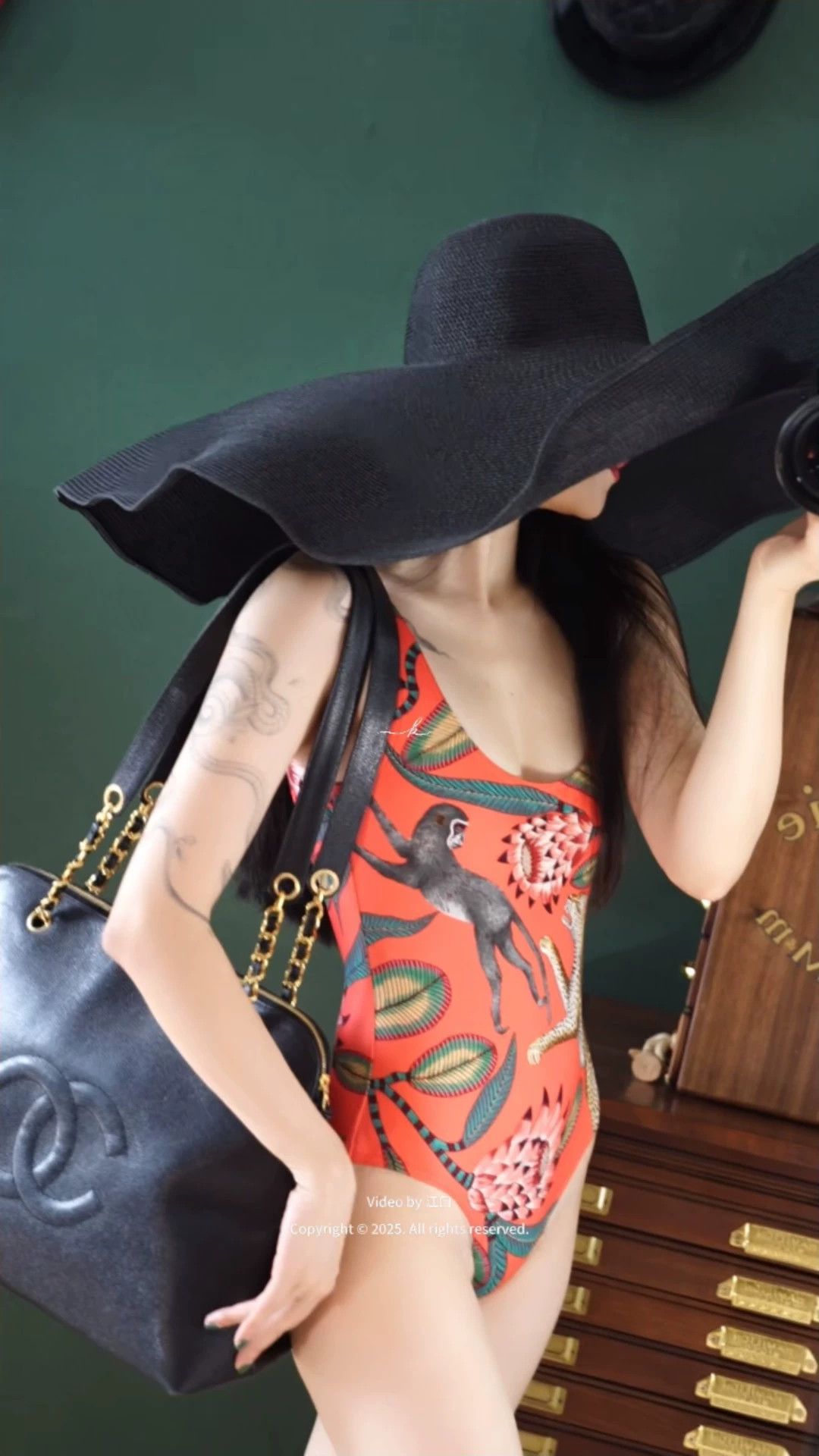 Hermes Hermes Leopard Monkey Open Back Swimsuit Women S 36 Size XS / US 0-2 / IT 36-38 - 1 Thumbnail