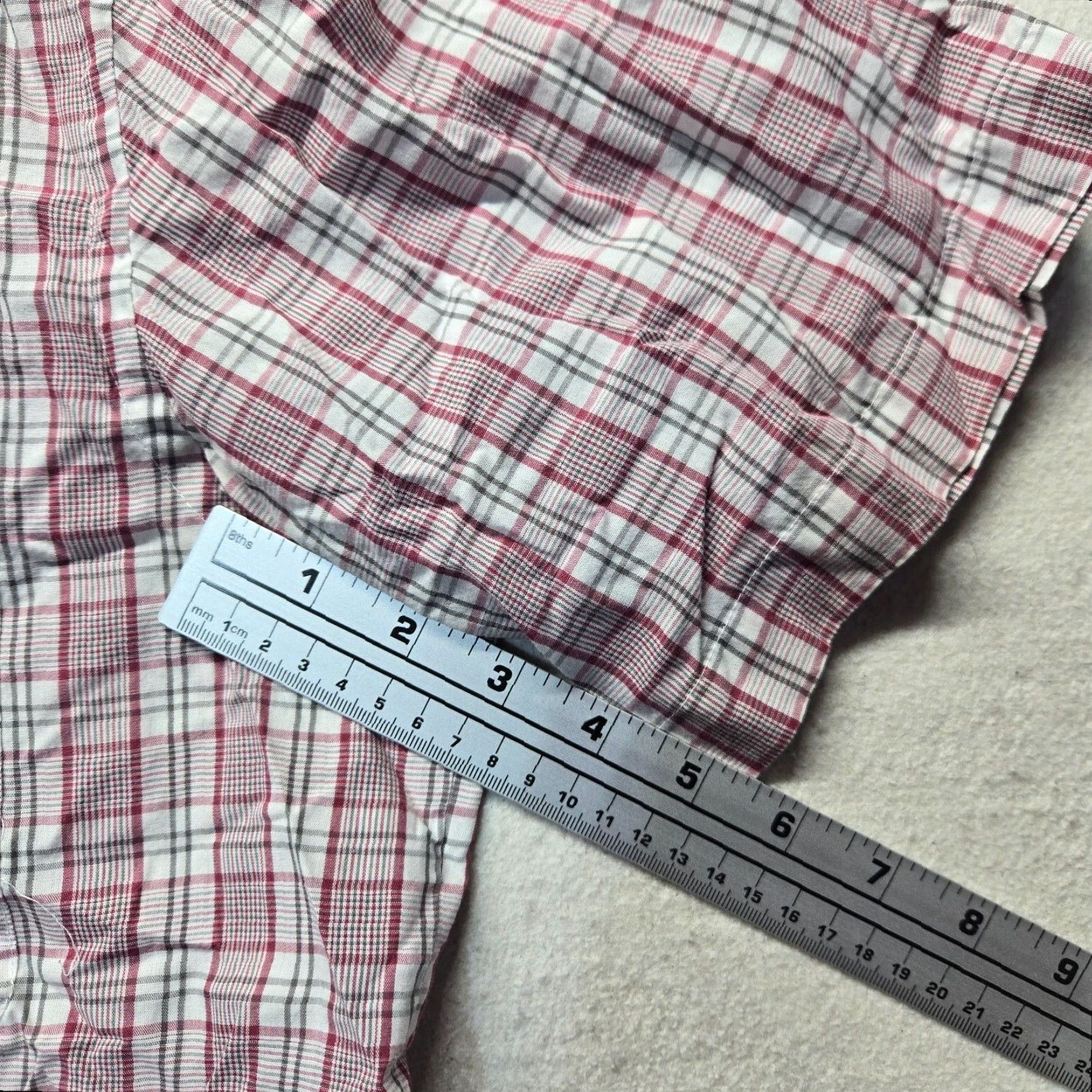 Van Heusen Van Heusen Studio Shirt Plaid Button-Up Short Sleeve Men Size 16.5 Multicolor LT Casual Size US XL / EU 56 / 4 - 5 Thumbnail