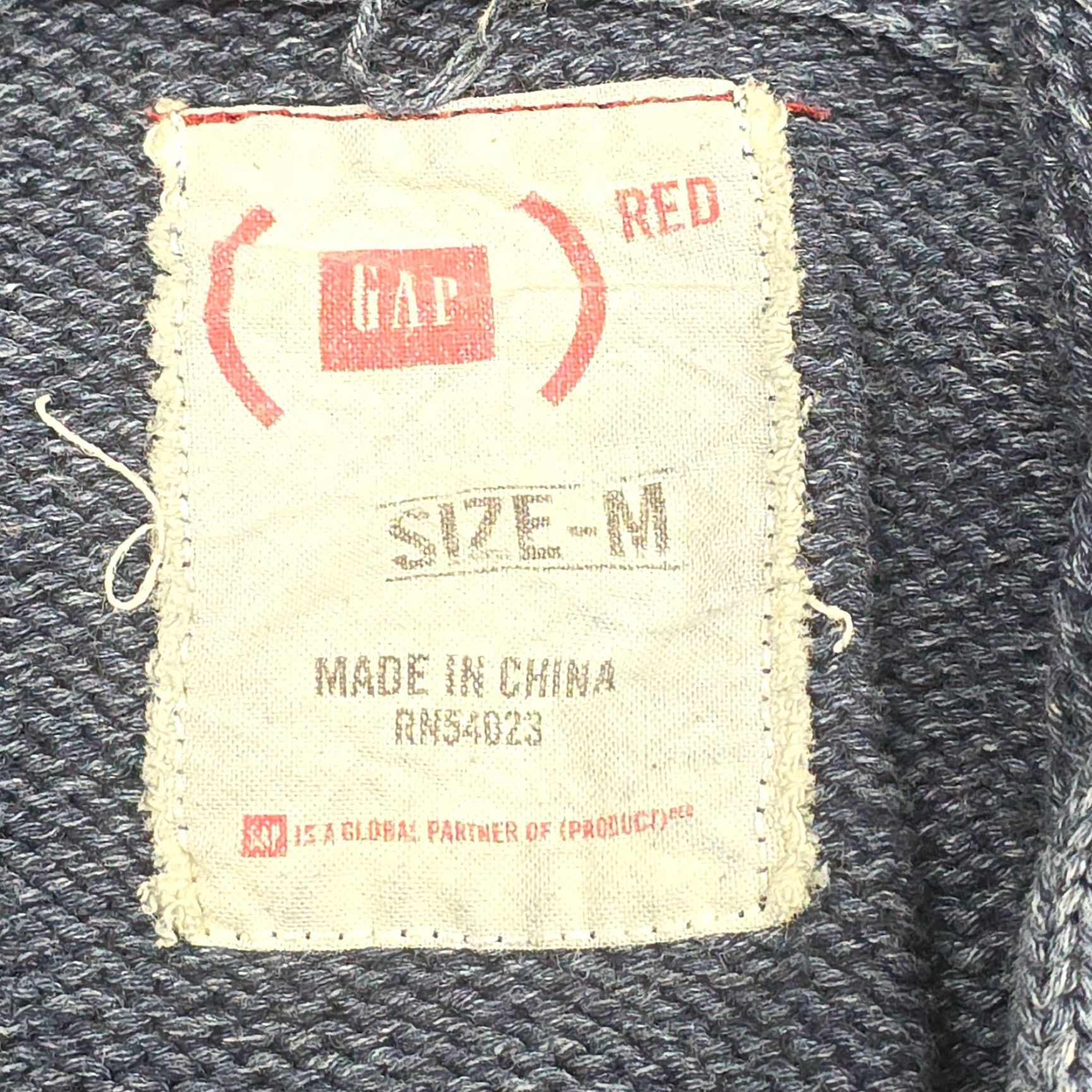 Gap VINTAGE Gap Hoodie Womens Medium Blue Faded Heavy Knit Oversized Fit Pullover Hooded Knit Sweater Size M / US 6-8 / IT 42-44 - 5 Thumbnail