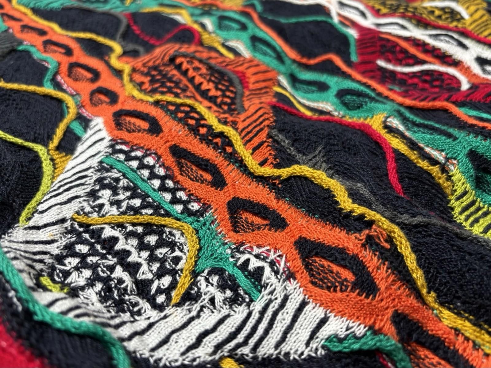 Coogi Coogi Sweater Vest Mens L 3D Knit Colorful Mercerized Cotton Size US L / EU 52-54 / 3 - 7 Thumbnail