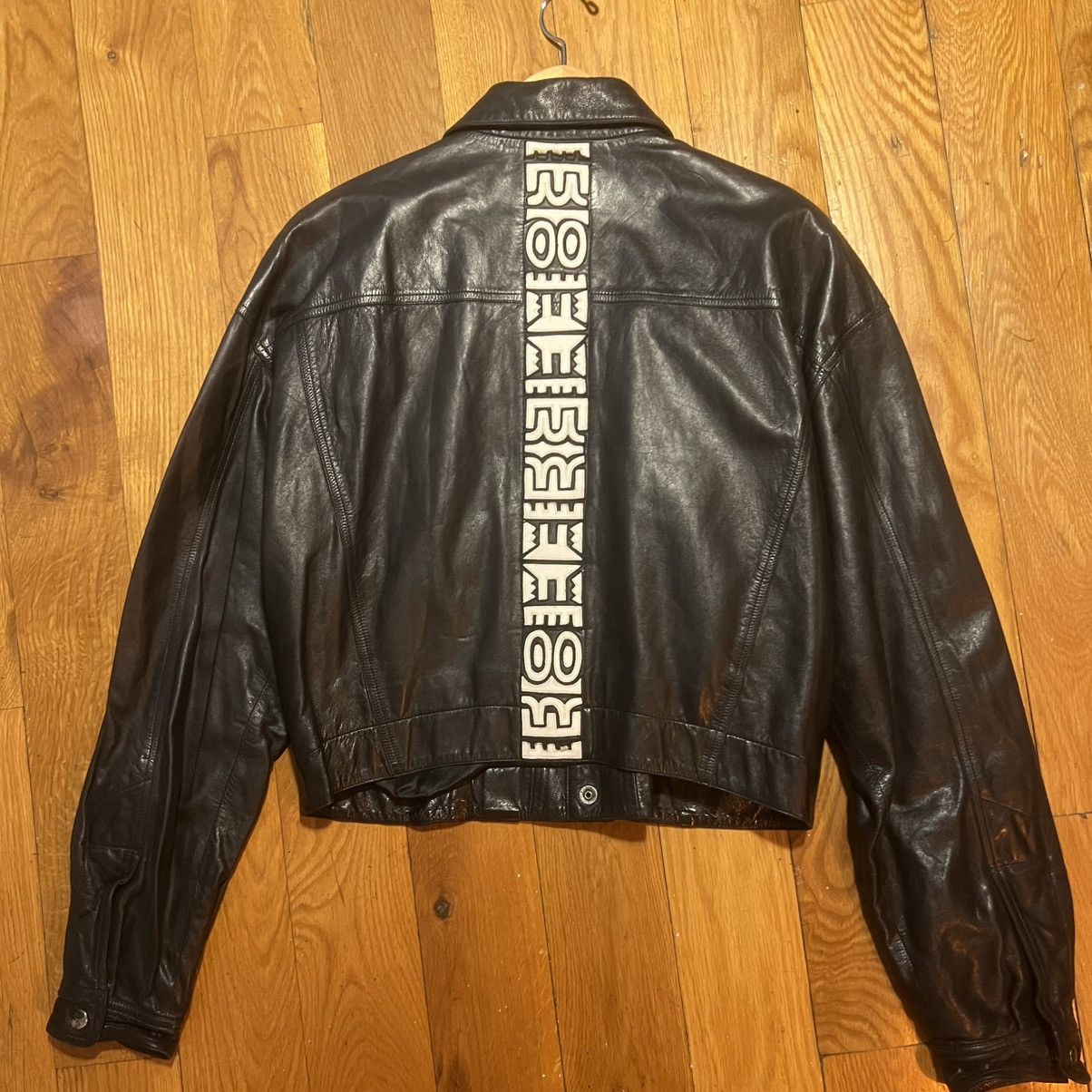 Claude Montana Archival Claude Montana Pour Ideal Cuir Leather Bomber Size US M / EU 48-50 / 2 - 2 Thumbnail