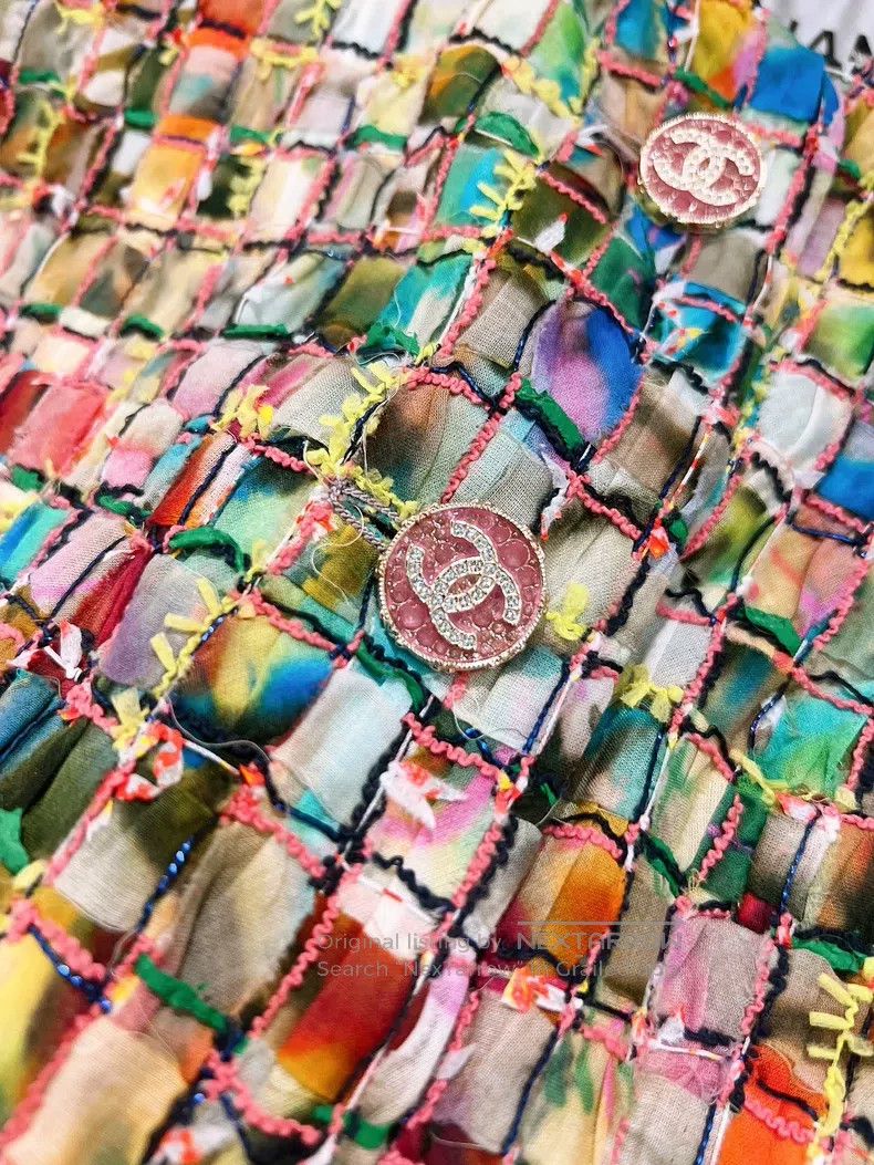Chanel Chanel Colourful mosaic coat Size XXS / US 00 / IT 34 - 5 Thumbnail