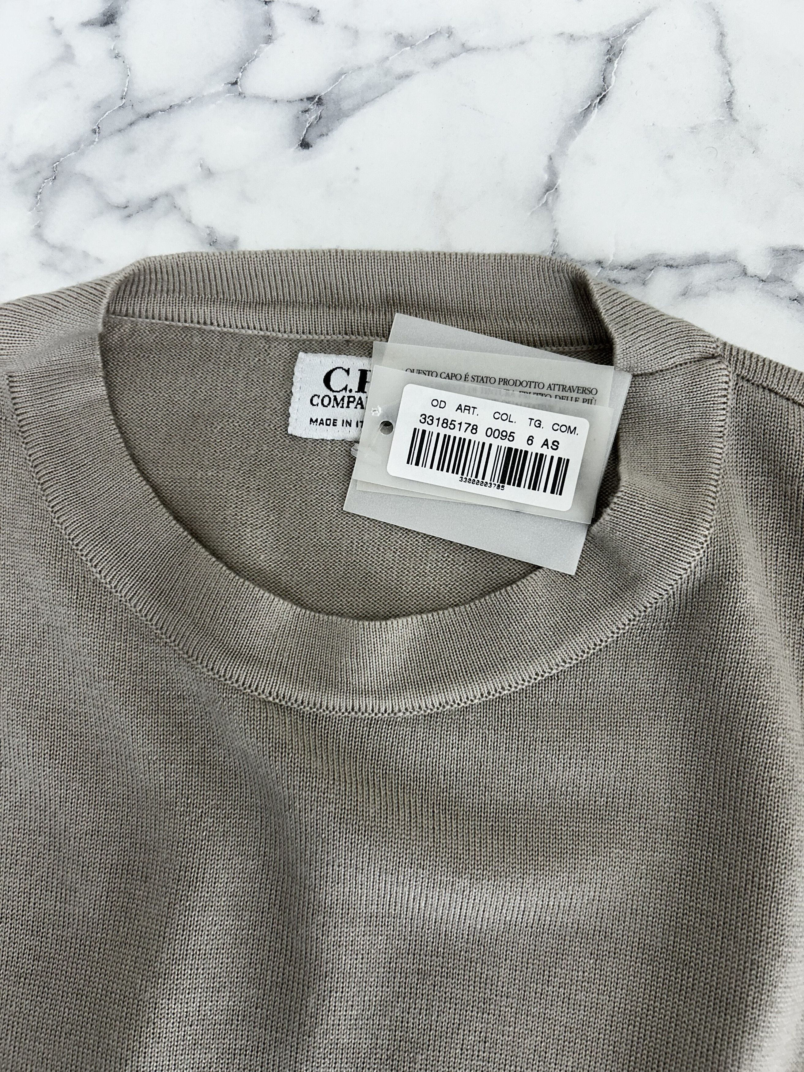C.P. Company CP Company Light Beige Crew Neck Knitwear Size US L / EU 52-54 / 3 - 4 Thumbnail