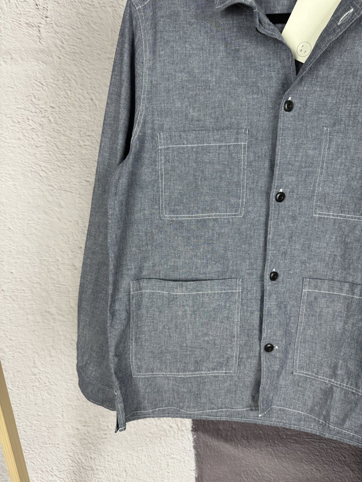 Other Form & Thread Chambray Atelier Overshirt Blue Size US S / EU 44-46 / 1 - 3 Thumbnail