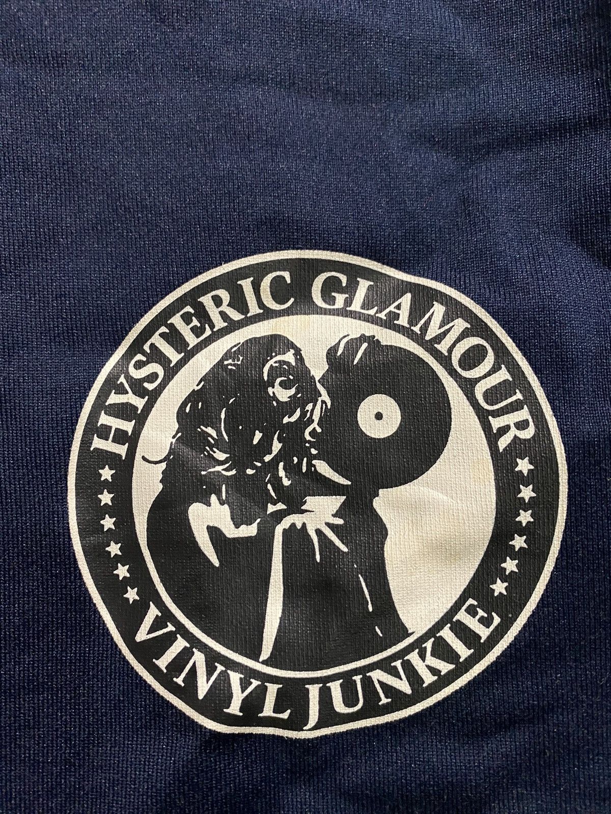 Hysteric Glamour HYSTERIC GLAMOUR Vinyl Junkie ring Sweater Size US M / EU 48-50 / 2 - 6 Thumbnail