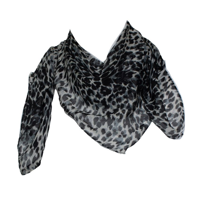 Saint Laurent Paris Saint Laurent, leopard printed square scarf Size ONE SIZE - 1 Thumbnail