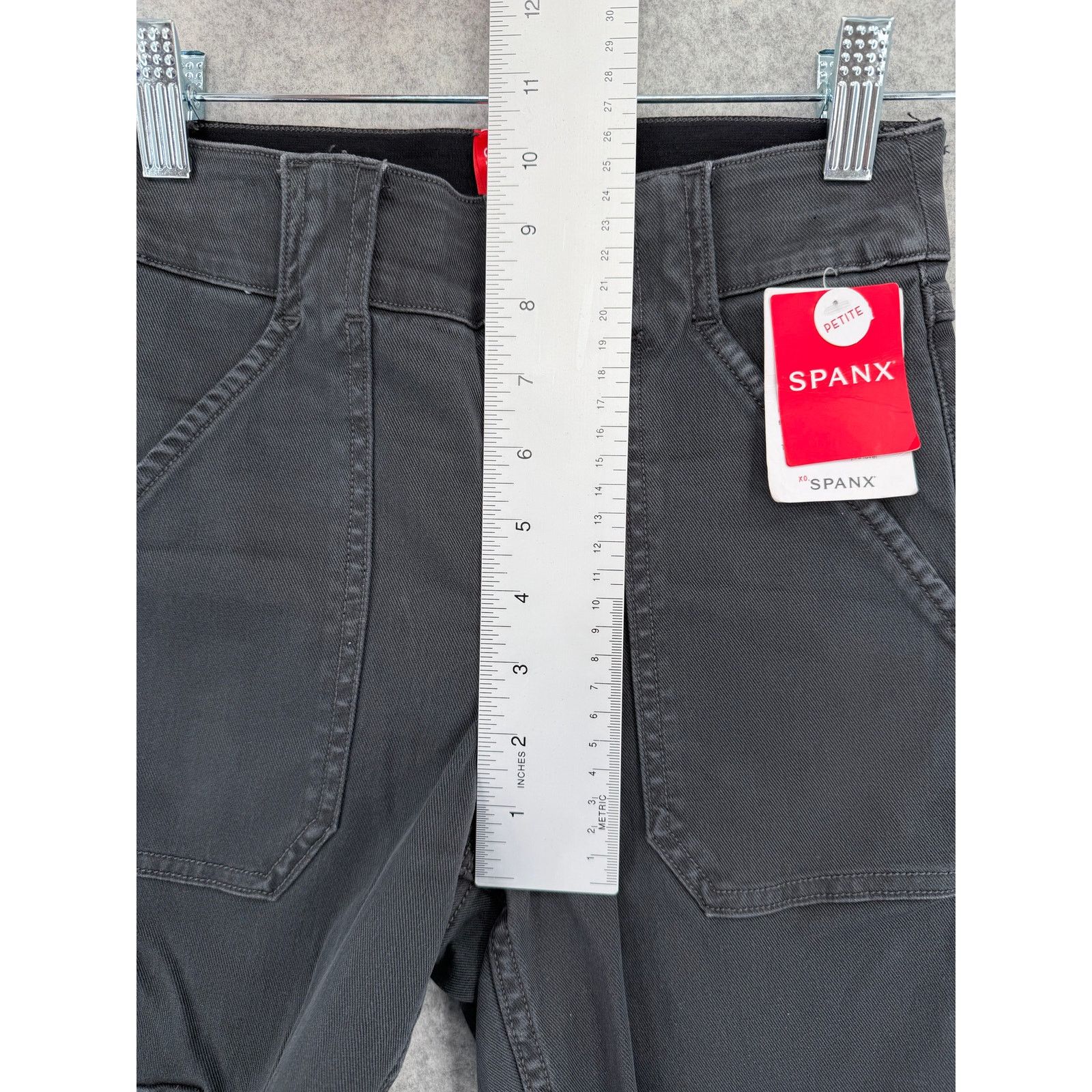 Spanx NWT SPANX Stretch Twill Washed Ankle Cargo Pants Petite XS Size 23" - 10 Thumbnail