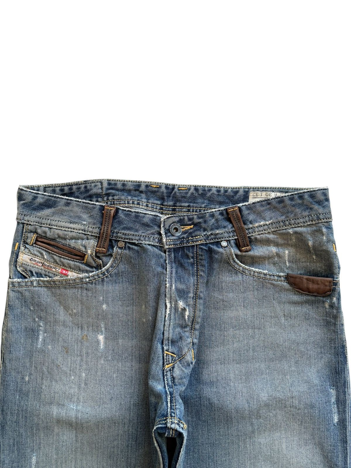Diesel Vintage Diesel Onijo Bleached Mud Wash Distressed Jeans Size US 31 - 4 Thumbnail