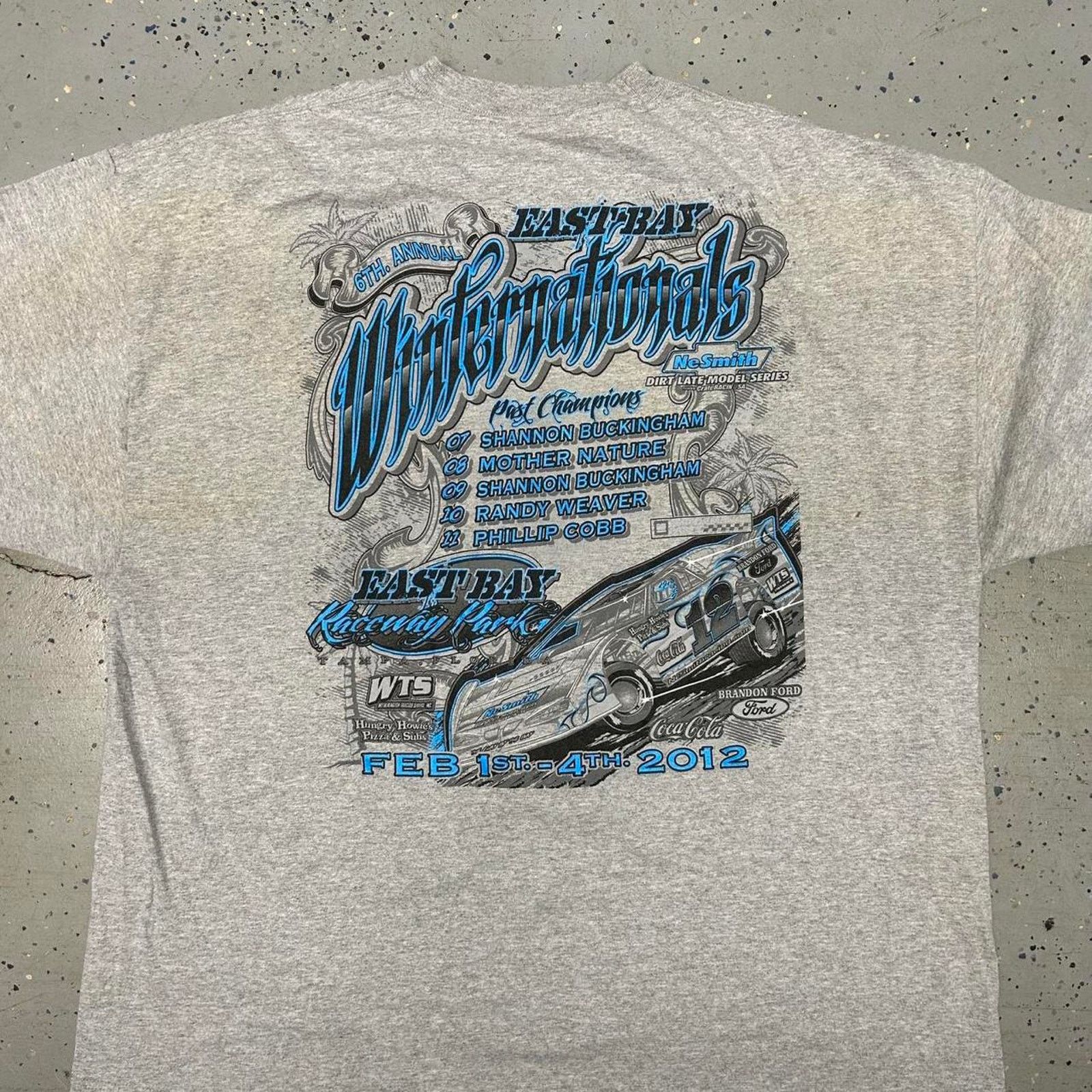 Other Y2K Grey and blue Winter Nationals racing tee Size US XXL / EU 58 / 5 - 7 Thumbnail