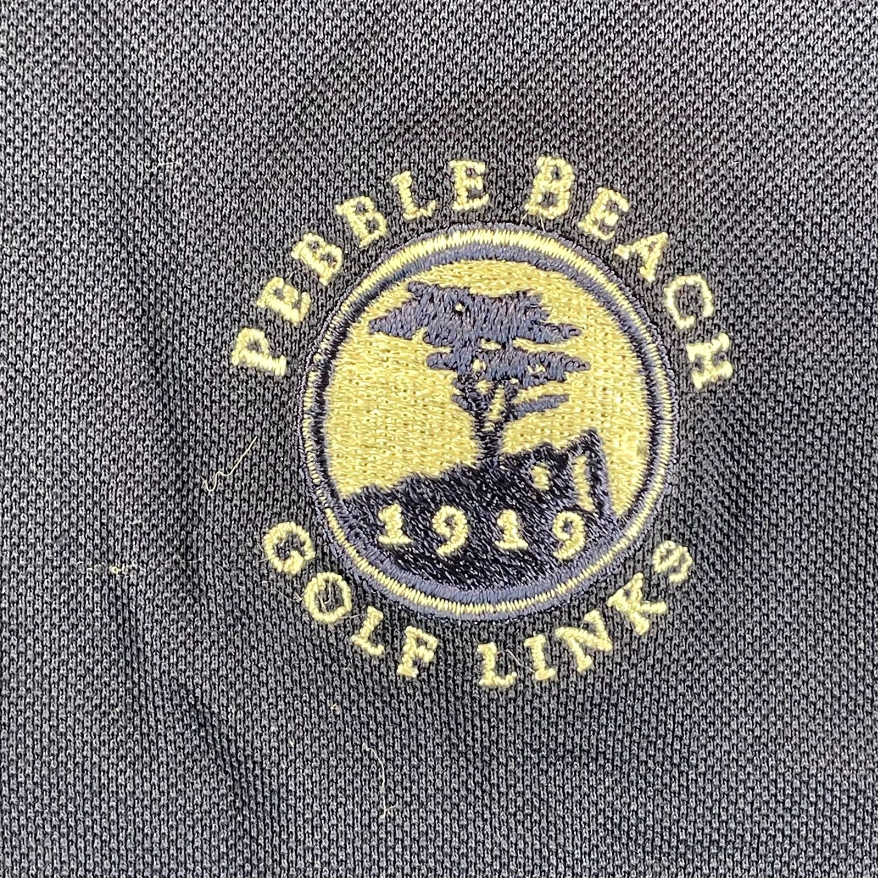 Vintage Vintage Polo Golf Shirt Men XL Navy Pebble Bech Golf Links Pony SS Size US XL / EU 56 / 4 - 4 Thumbnail