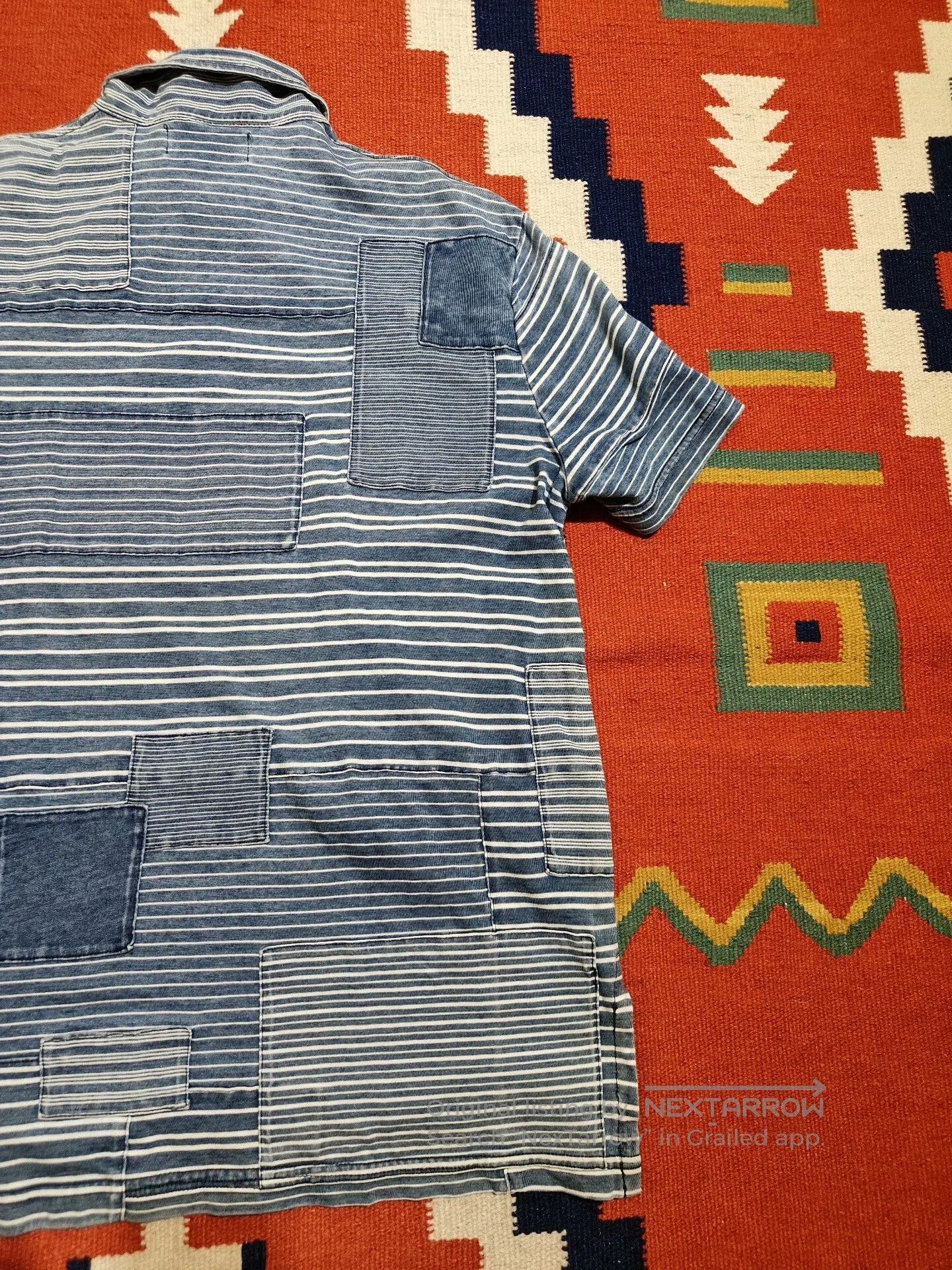 RRL Ralph Lauren Polo Ralph Lauren Patchwork Short Sleeve Tee. Size US L / EU 52-54 / 3 - 5 Thumbnail
