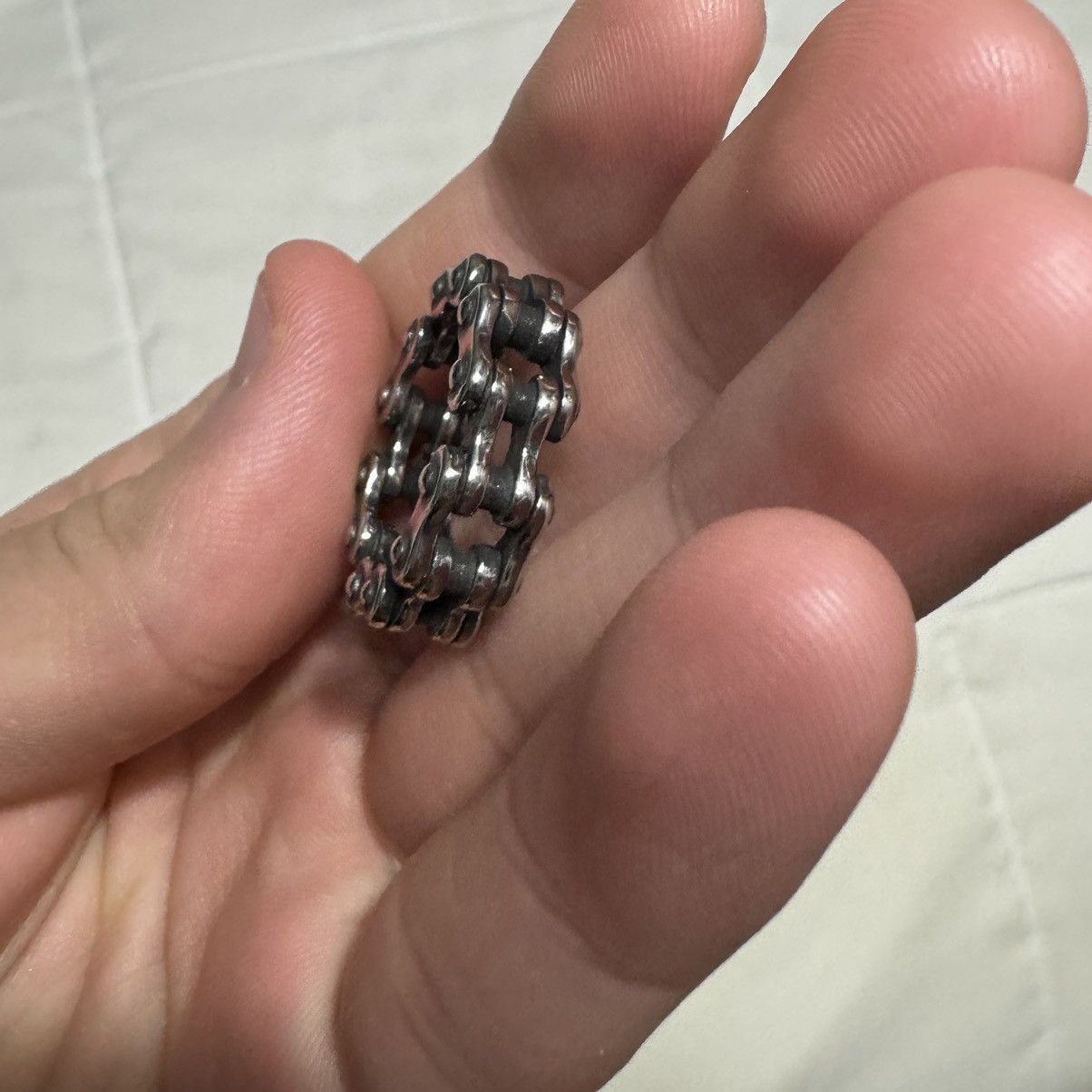 Other Silver stainless steel chain ring Size ONE SIZE - 4 Thumbnail