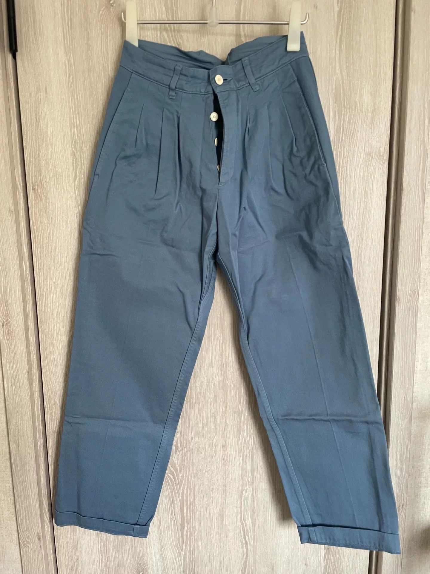 Visvim visvim HAKAMA Blue Cotton Pants Size US 26 / EU 42 - 1 Thumbnail