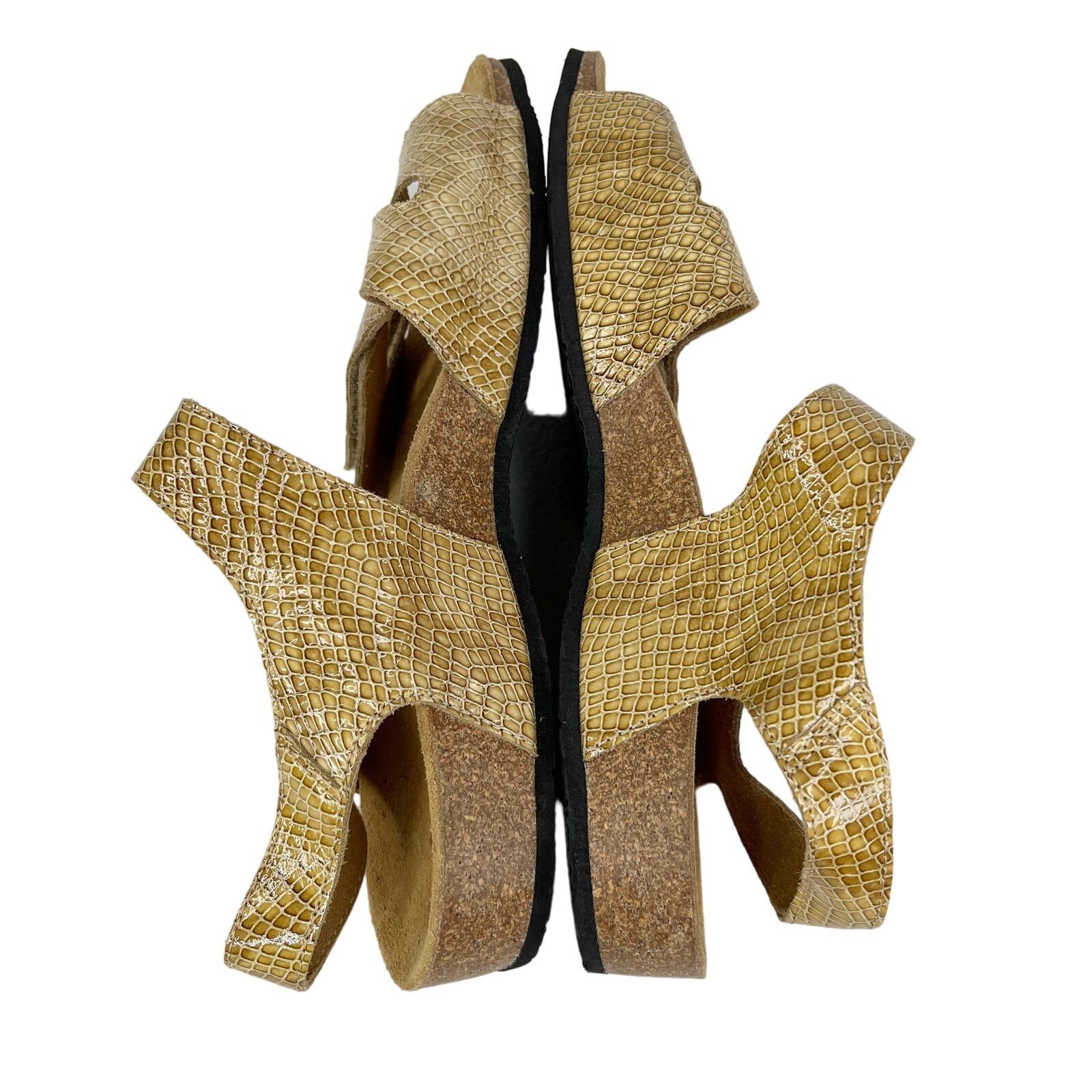 Vionic Vionic Valencia Tan Snake Print Comfort Sandal 9 Cork Size US 9 / IT 39 - 5 Thumbnail