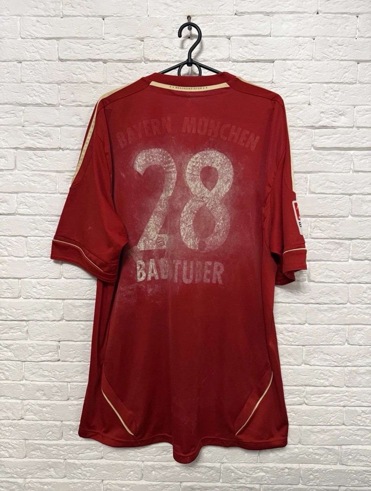 Adidas Adidas Bayern Munich 11 Home Jersey #28 BADSTUBER Football Size US XXL / EU 58 / 5 - 7 Thumbnail