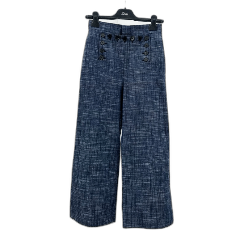 Dior Dior Wide-Leg Denim Pants Size 34 Size 34" / US 12 / IT 48 - 1 Thumbnail