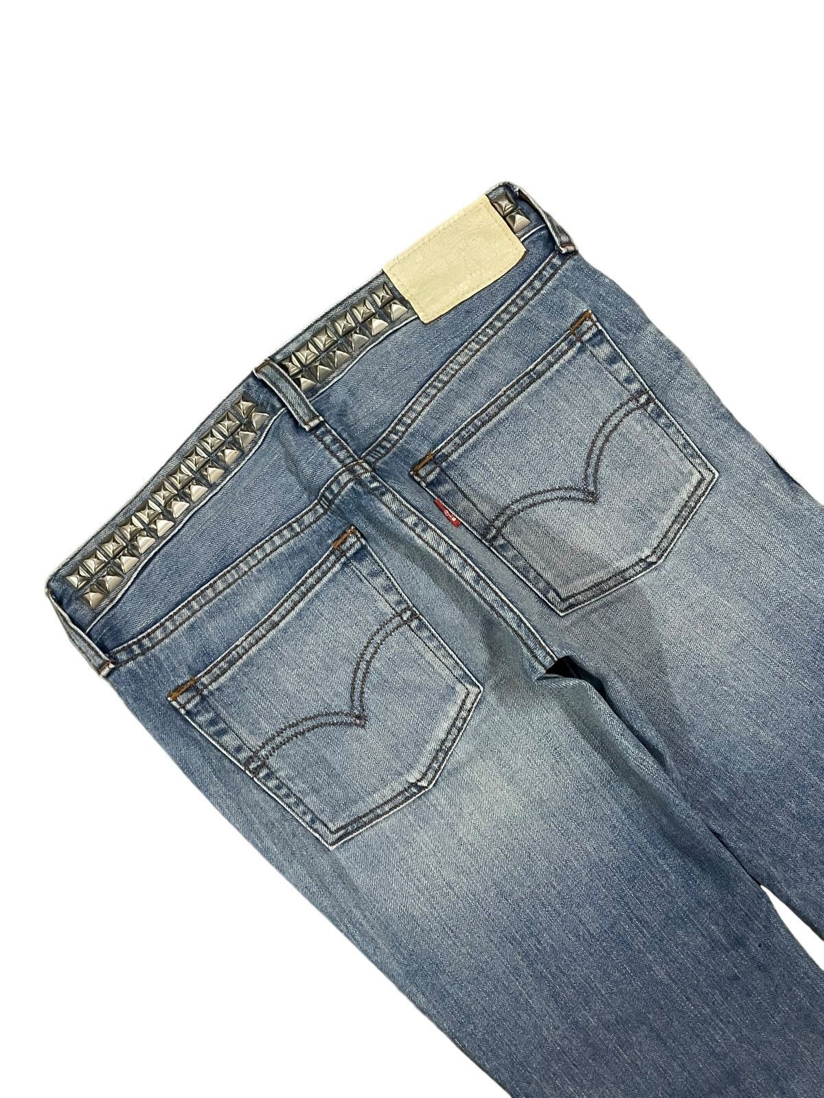 Levi's Vintage Levi’s Spiked Denim Distressed Punk Goth Style Jeans Size 29" - 11 Thumbnail