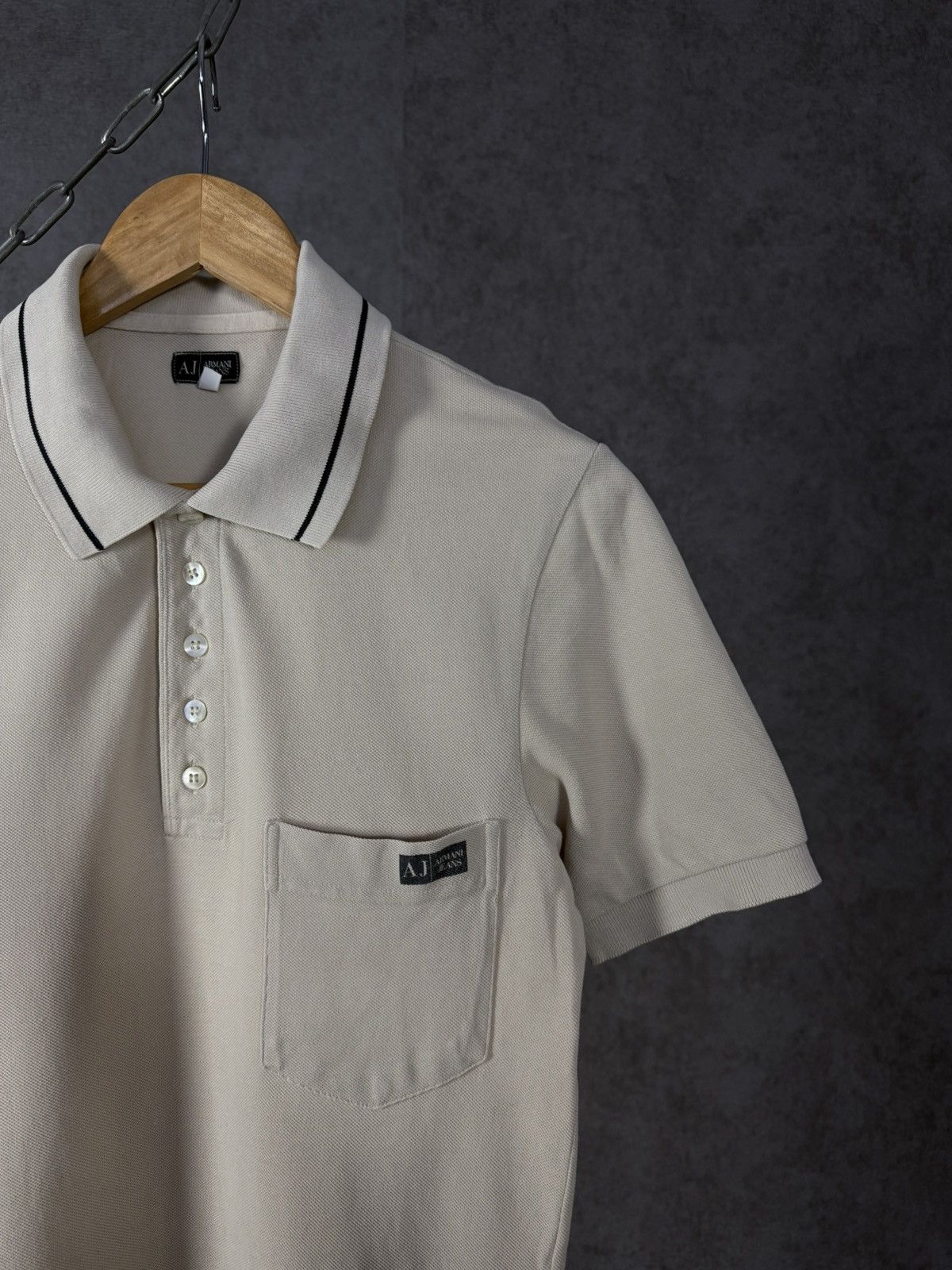 Armani × Vintage Armani Jeans luxury vintage designer polo tee Size US S / EU 44-46 / 1 - 2 Thumbnail