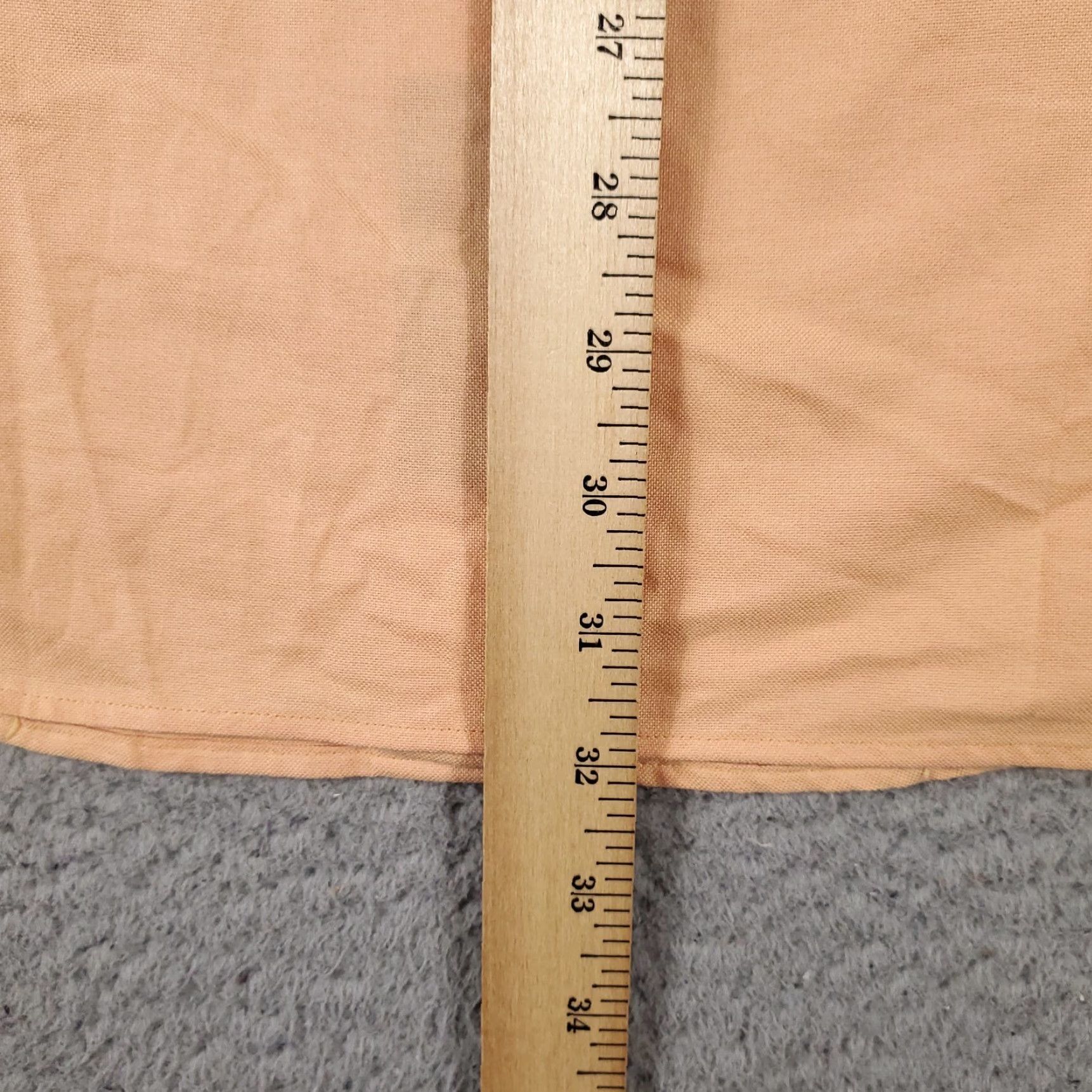 Nautica Nautica Dress Shirt Mens Size 15.5 Orange Button-Down Long Sleeve Formal Business Casual 100% Cotton Regular Mens Size 40R - 6 Thumbnail