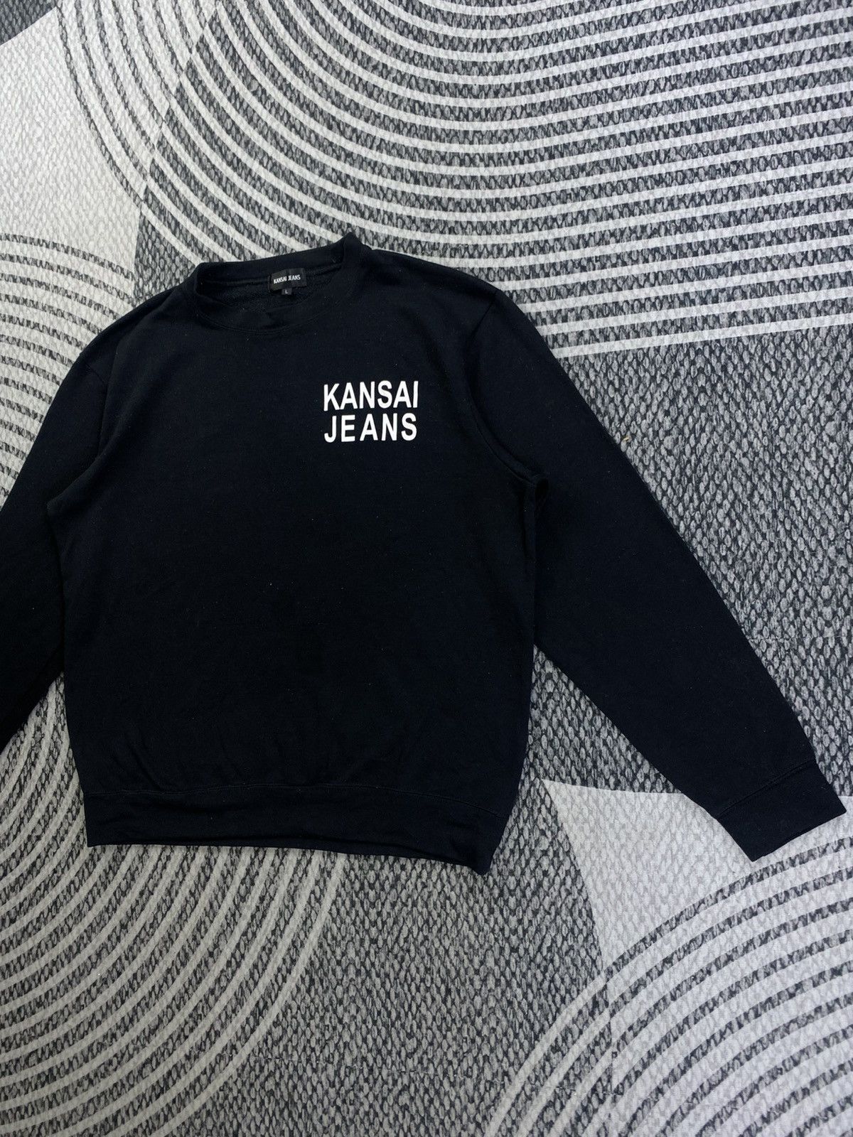 Kansai Yamamoto Vintage Kansai Jeans Black Embroidered Longsleeve Sweatshirt Size US M / EU 48-50 / 2 - 4 Thumbnail