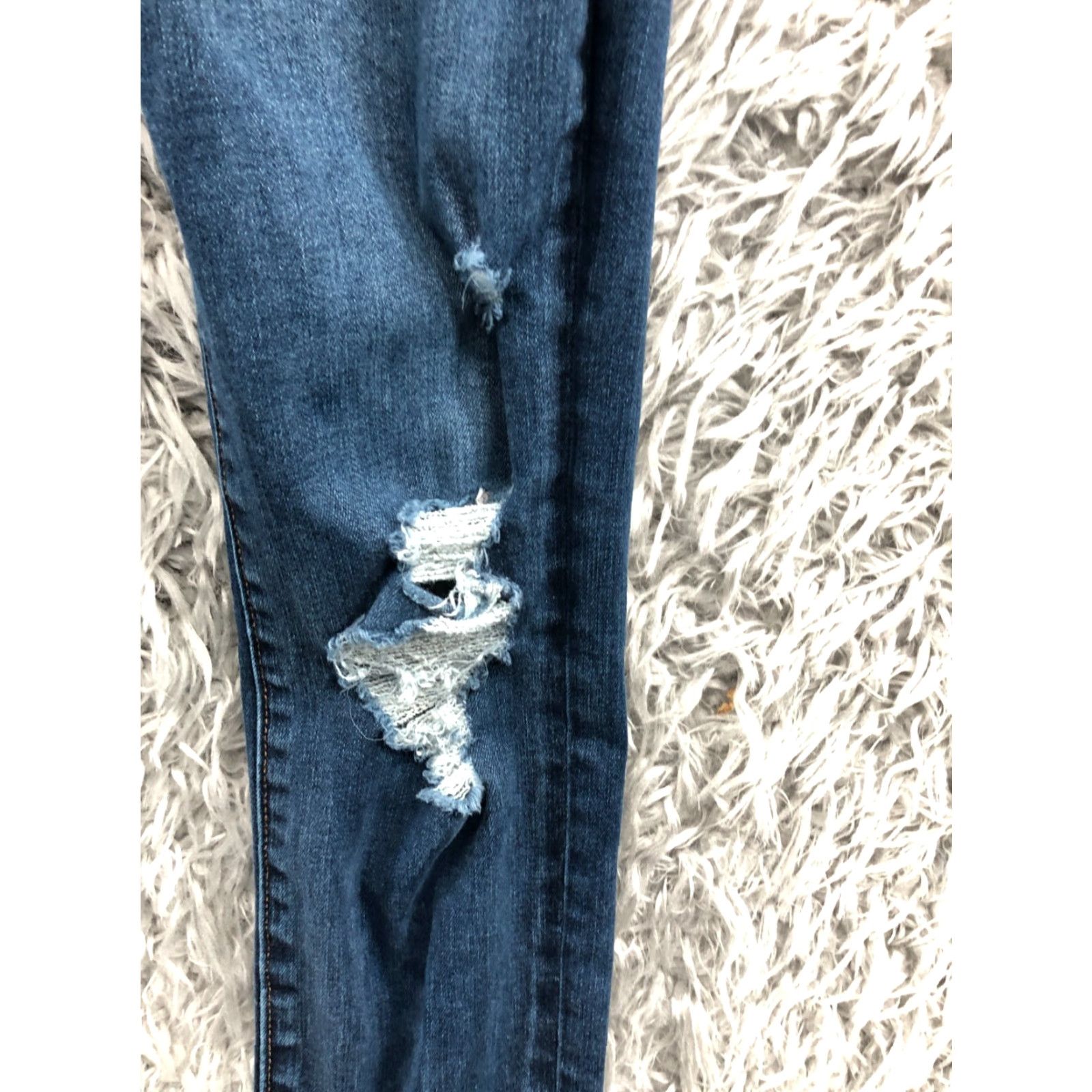 Abercrombie & Fitch Abercrombie & Fitch Simone High Rise Super Skinny Jeans Size 2 Long Womens Blue Size 26" / US 2 / IT 38 - 5 Thumbnail