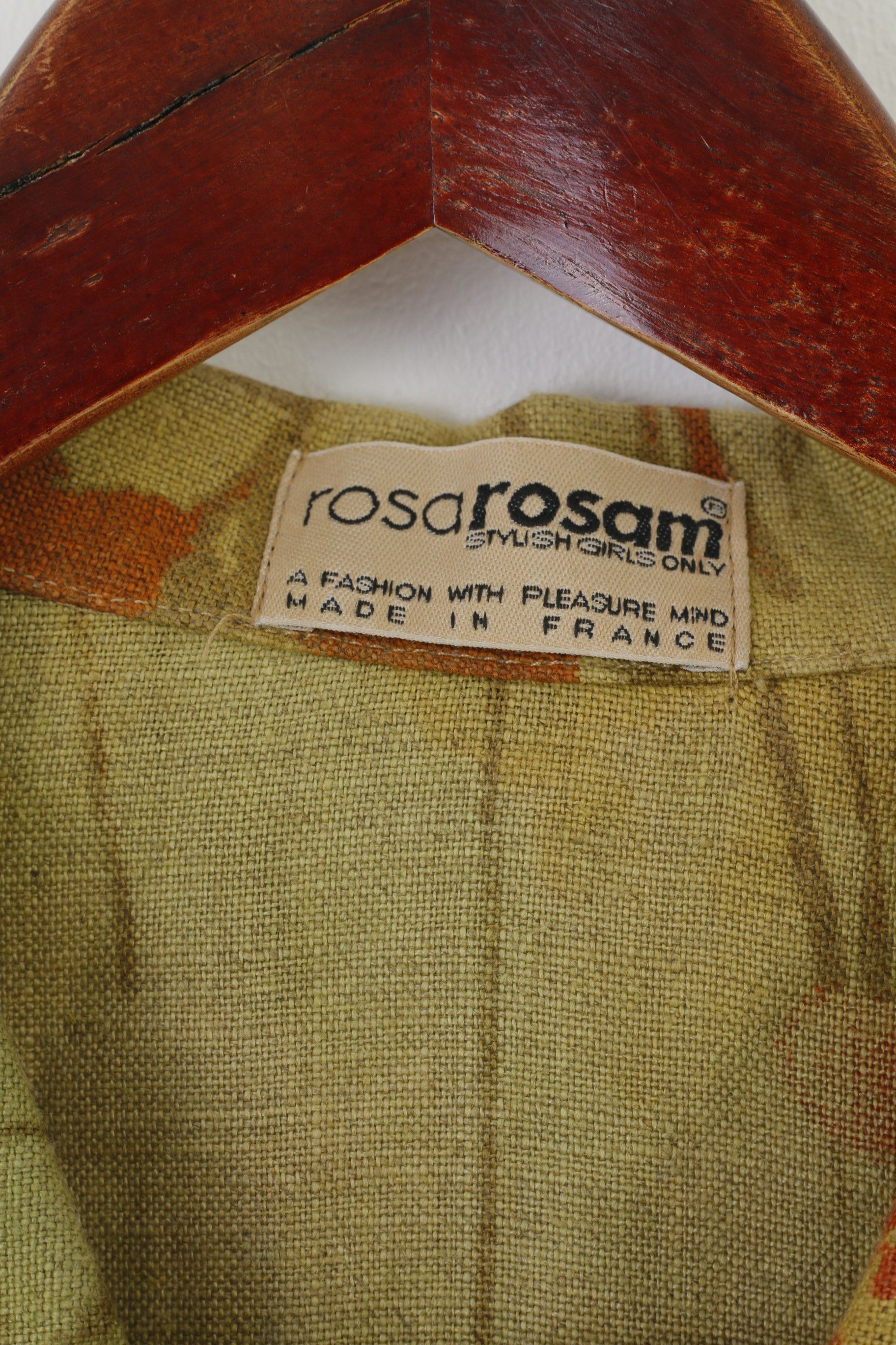 Vintage Rosa Rosam Women 42 M Jacket Green Linen 7713 Size M / US 6-8 / IT 42-44 - 3 Thumbnail