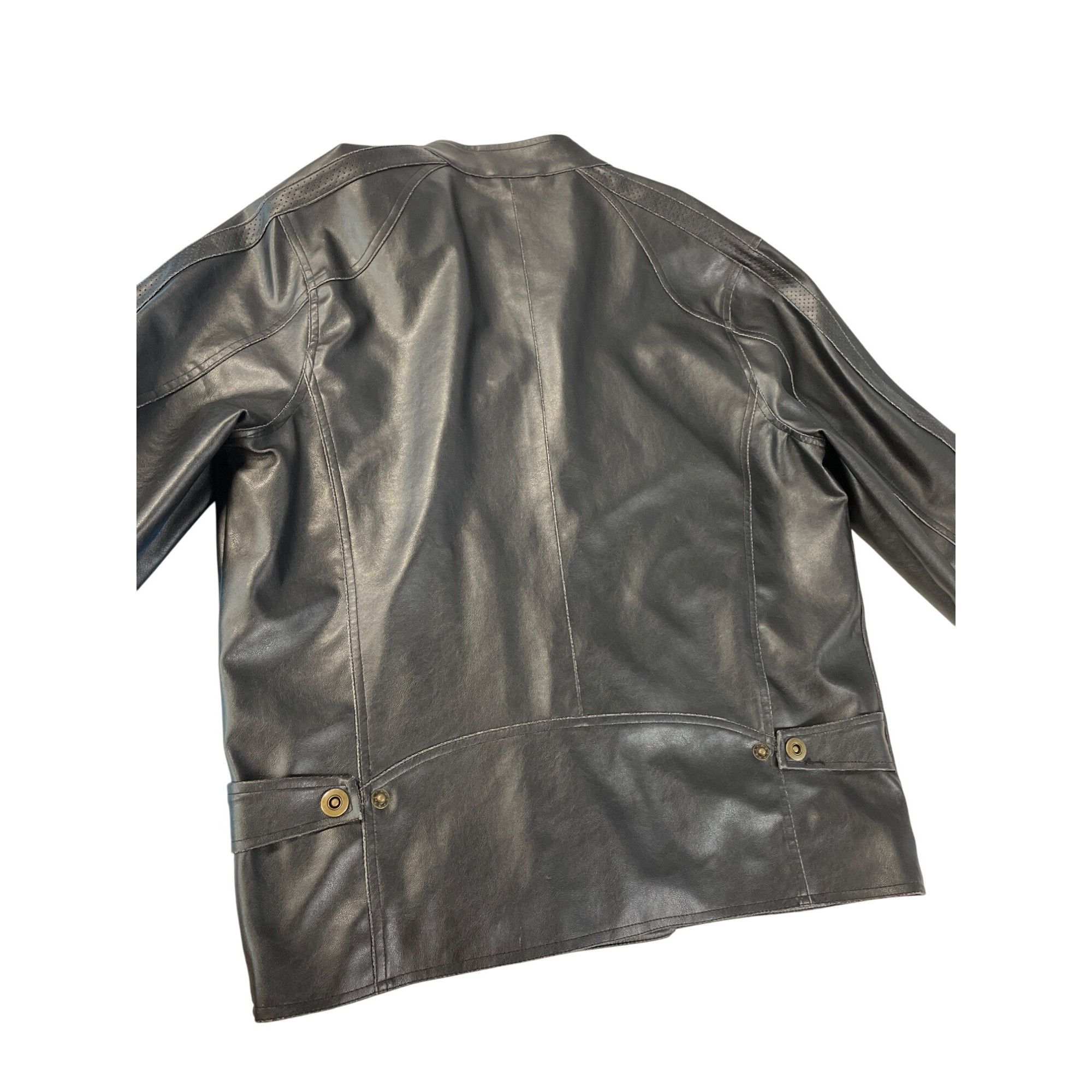 Other Carbon mens brown faux leather motorcycle jacket Size L SKU Size L / US 10 / IT 46 - 7 Thumbnail