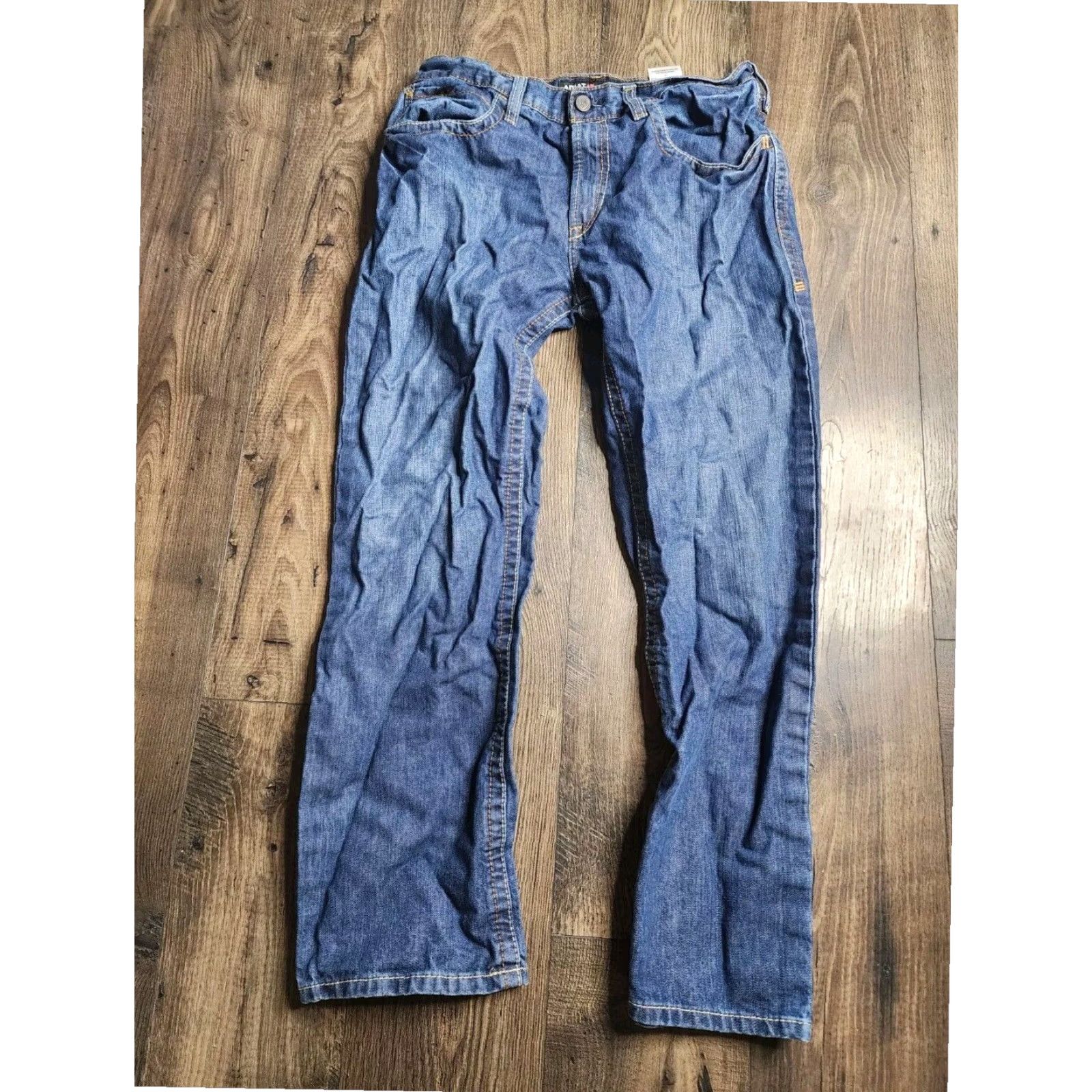 Ariat Ariat Flame Resistant Relaxed Fit Jeans Mens Blue Denim Bootcut Size US 35 - 2 Thumbnail