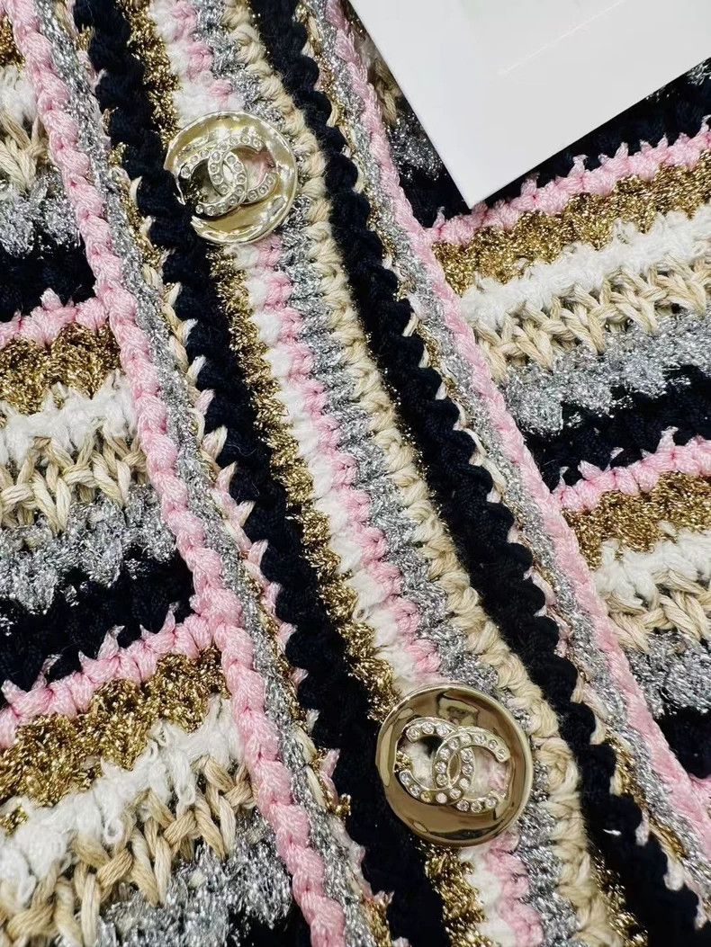 Chanel Chanel 24P striped hollowed-out short cardigan coat Size XS / US 0-2 / IT 36-38 - 7 Thumbnail