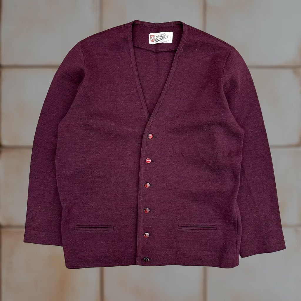 Vintage VINTAGE Shaggy Man Drummond Sweater Cardigan Mens S Green