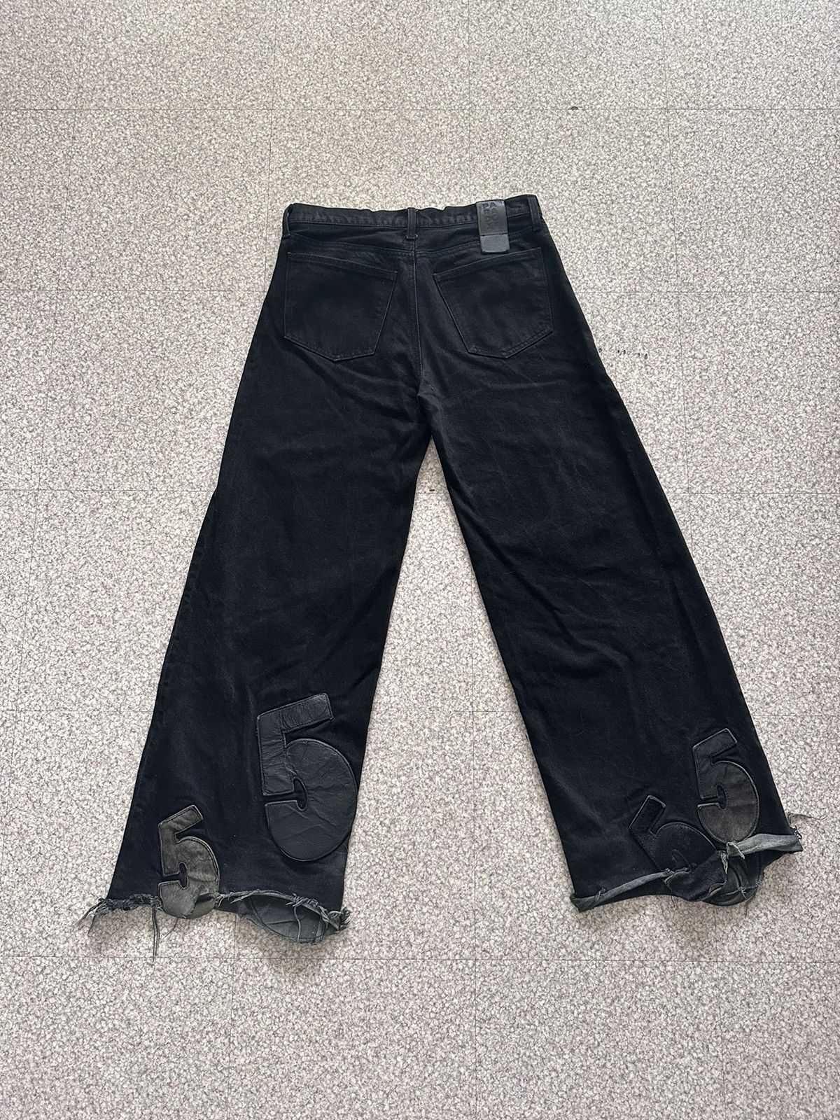 PARADOXE Paris Leather Flare Denim 