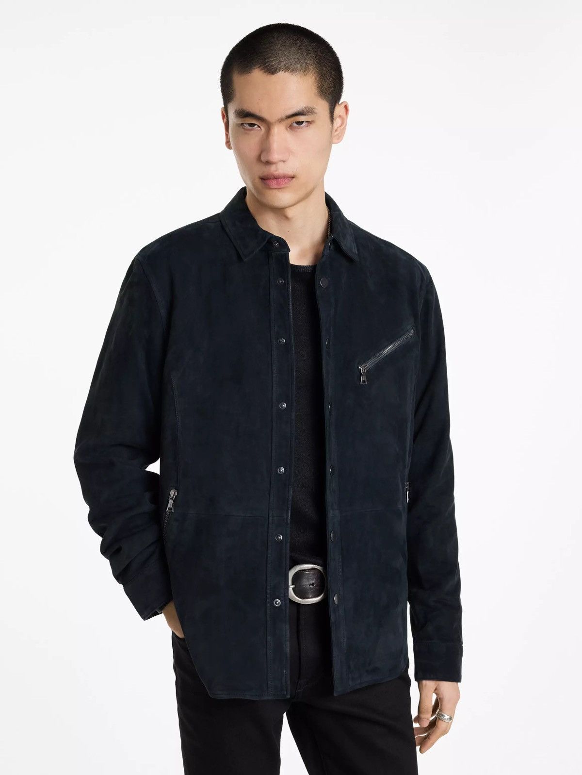 image of John Varvatos Kadd Jacket. 54 in Blue, Men's (Size Large)