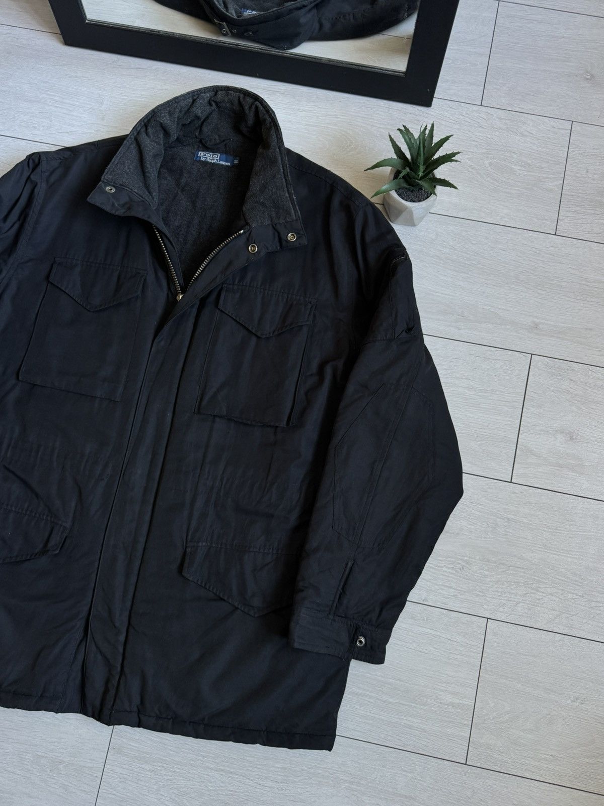 Polo Ralph Lauren Vintage Polo Ralph Lauren Nylon Fleeced Field Jacket Size US XL / EU 56 / 4 - 3 Thumbnail