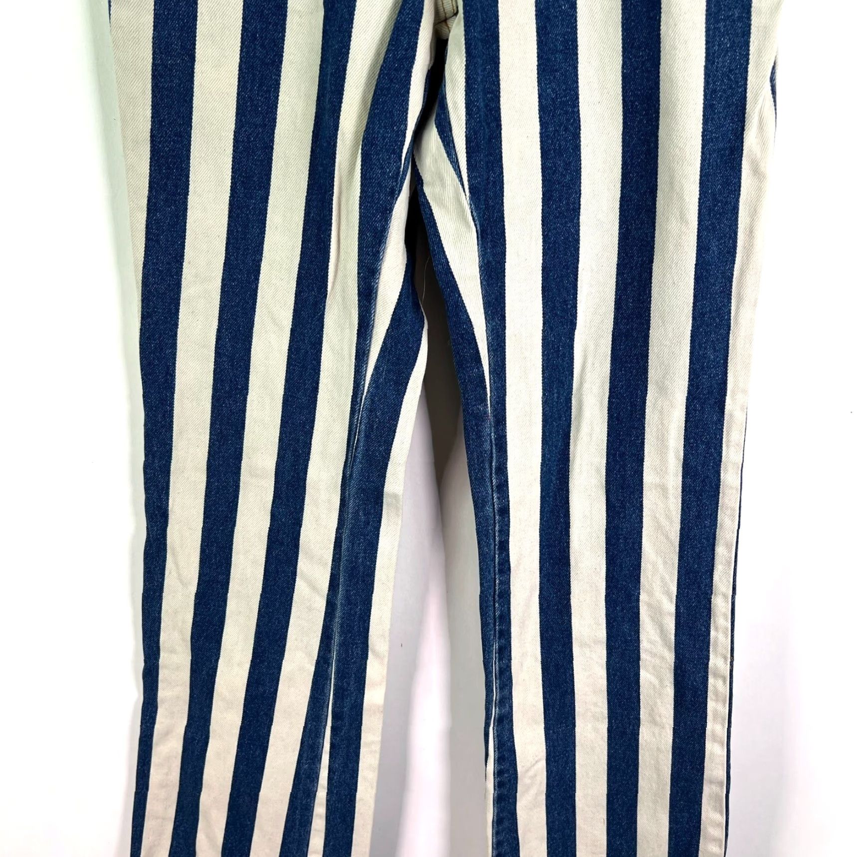 Vintage VINTAGE DW Orbital Jeans Denim Striped Blue Women's Size S Straight Fit Embroidered Mid-Rise 31in Inseam Size 28" / US 6 / IT 42 - 3 Thumbnail