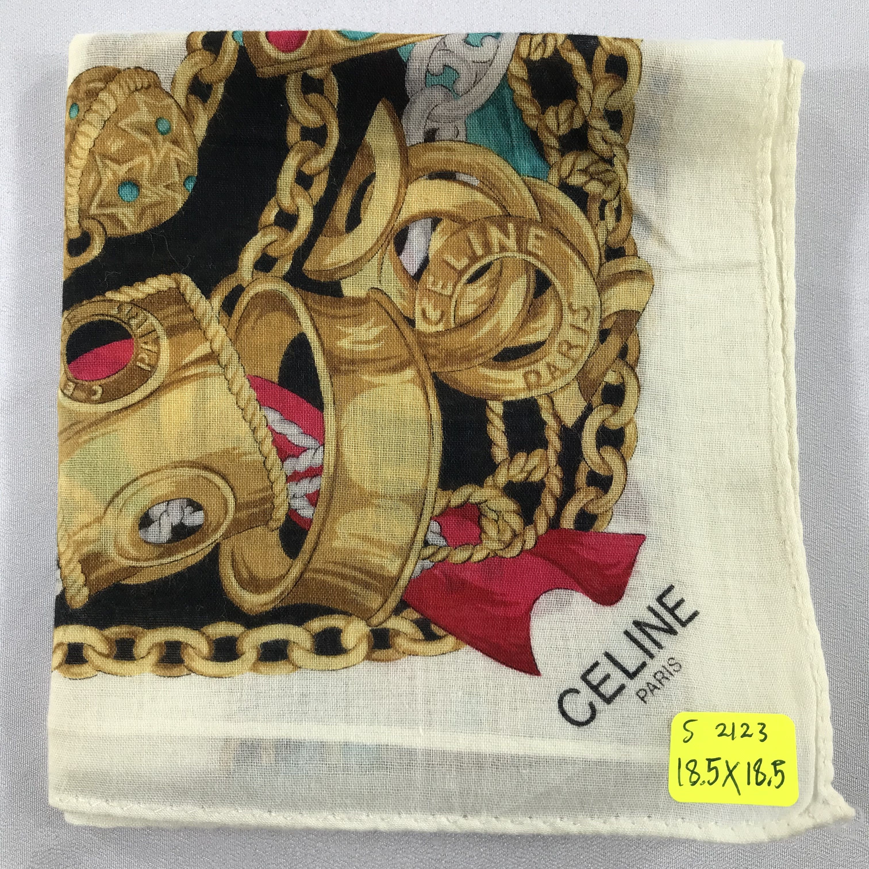 Celine × Vintage Celine Bandana / Handkerchief / Neckerchief - S2123 Size ONE SIZE - 5 Thumbnail