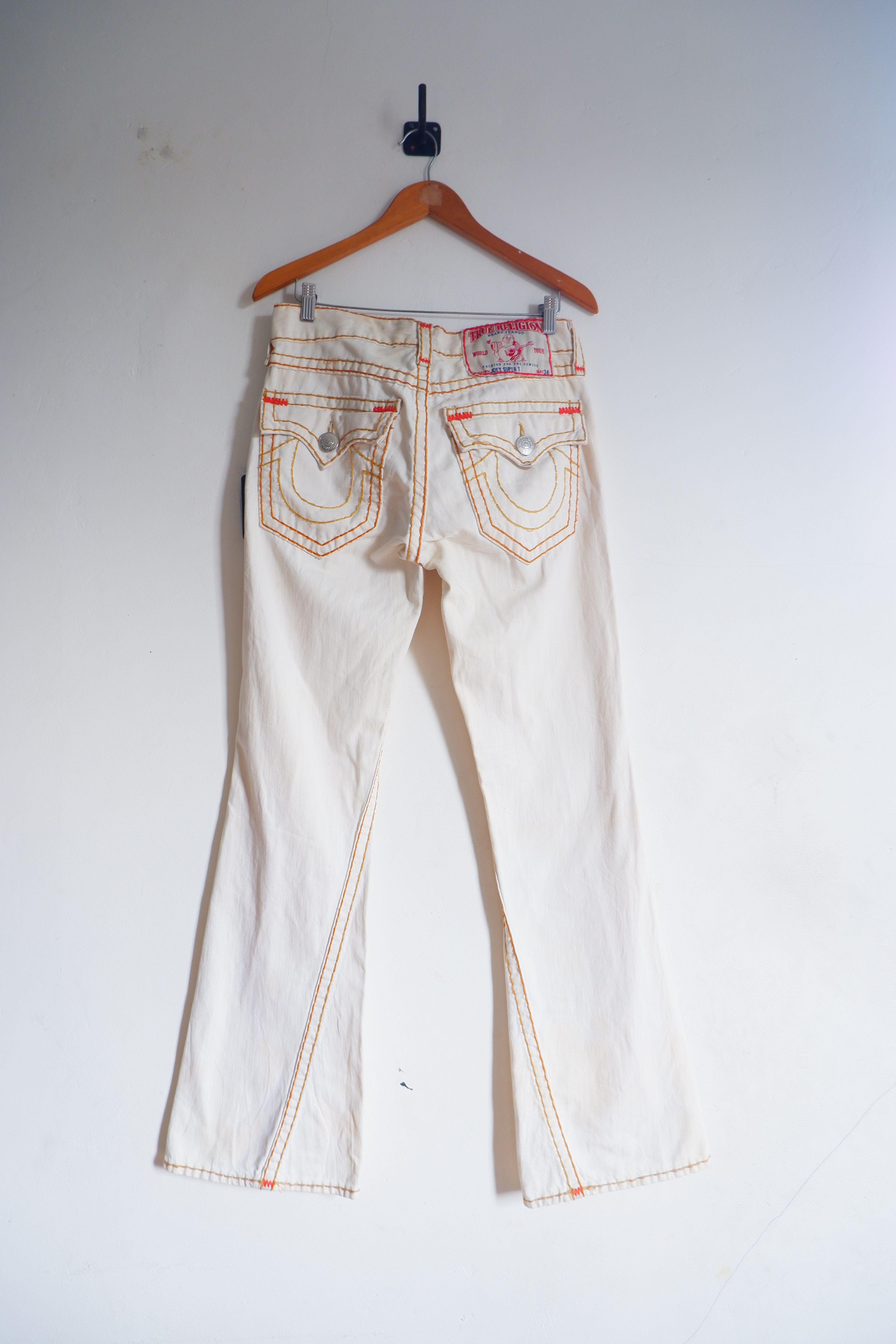 True Religion Vintage True Religion Contrast Stitch Flare Jeans Size US 30 / EU 46 - 2 Thumbnail
