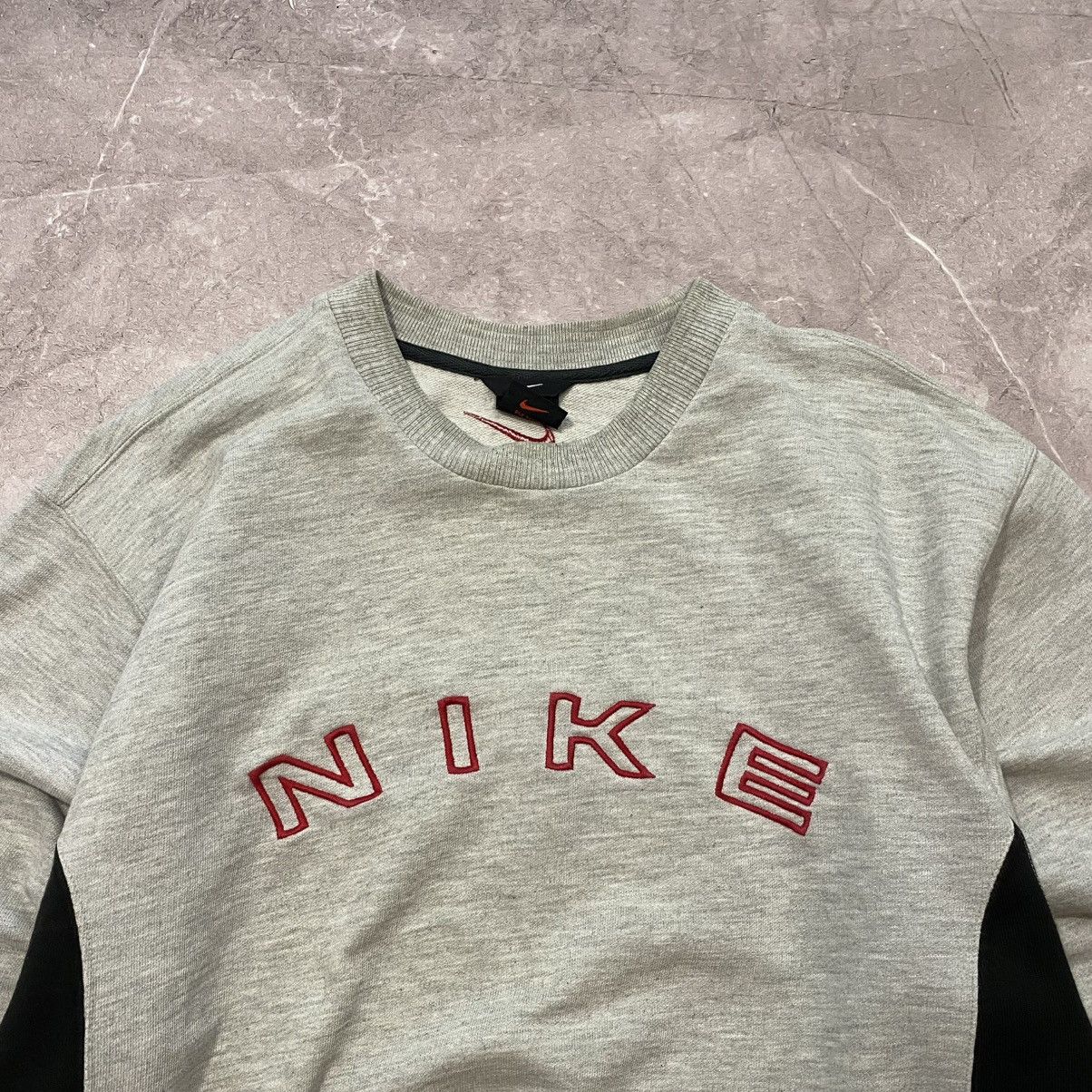 Nike × Vintage VINTAGE NIKE SWEATSHIRT BIG LOGO GREY 90s Size US M / EU 48-50 / 2 - 2 Thumbnail